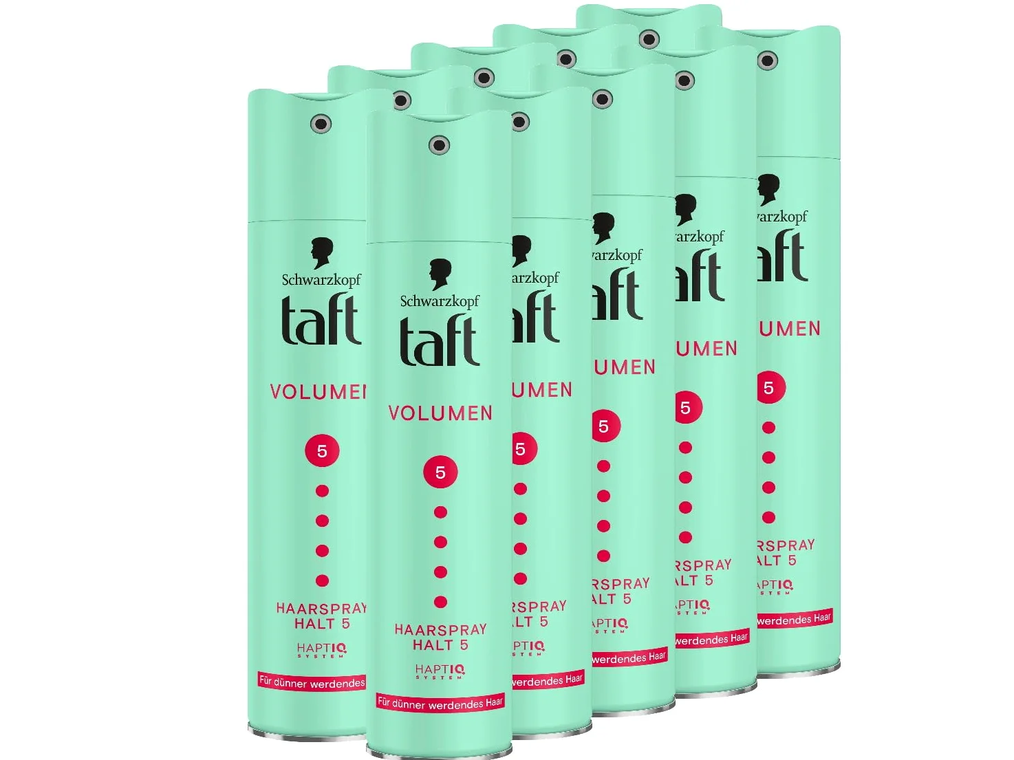 TAFT Spray para el cabello volumen (10 x 250 ml), grado de retención 5, para cabello fino y fino, fórmula vegana*, laca para el cabello