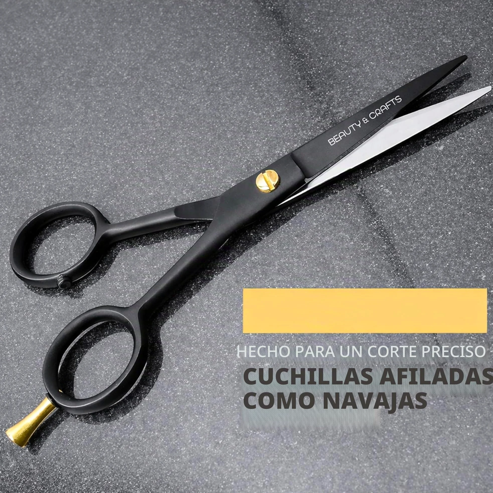 Beauty & Crafts - Tijeras alemanas para bigote de barba de 5 pulgadas - 2 peines de bigote para vello facial con hermosa bolsa - Tijeras de corte de barba para arreglar, cortar y peinar el bigote