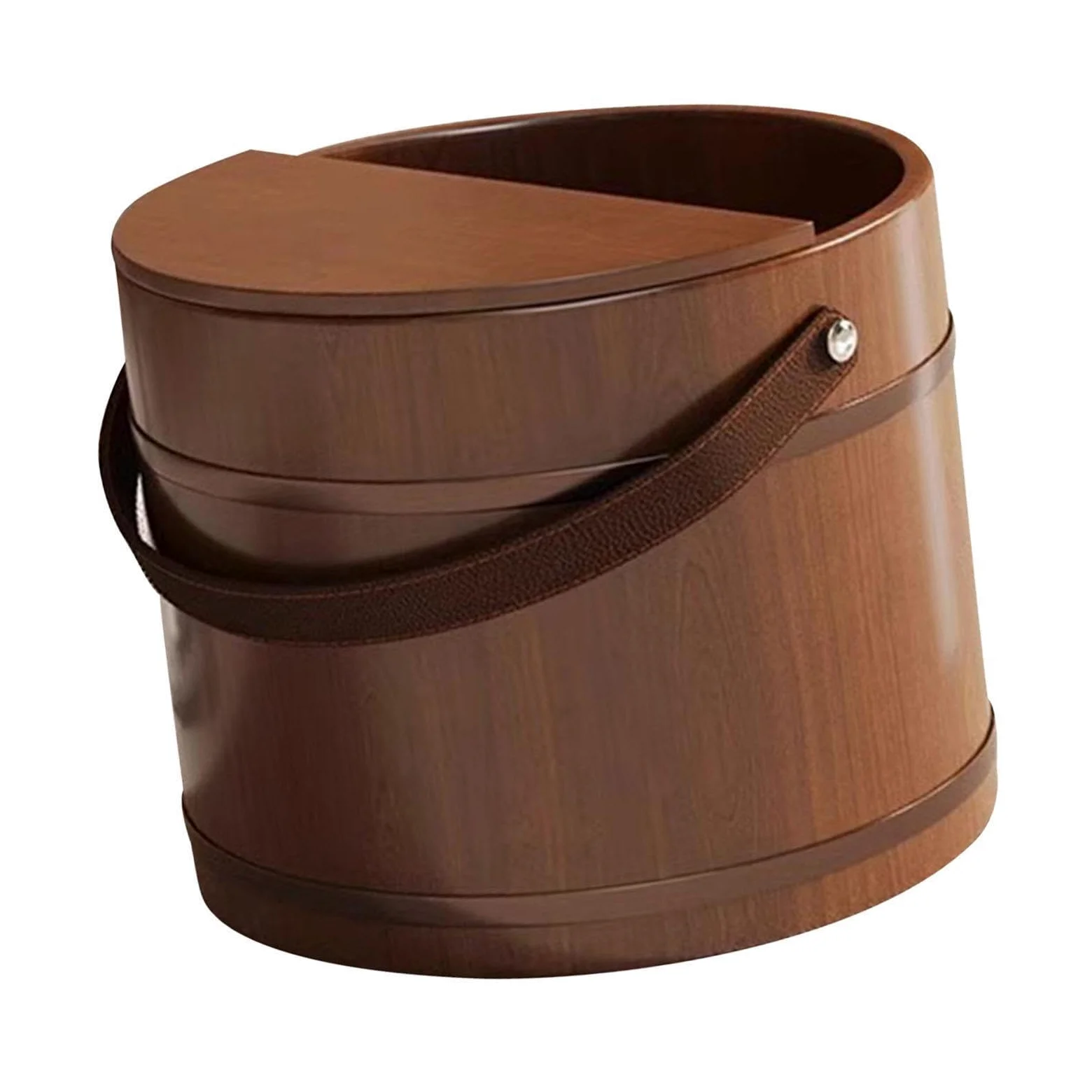 Lavabo de Para madera para remojo de pies. Lave sus pies cómodamente con este cubo para pediluvio. Relajación diaria en casa con asa. Lavabo Para madera para remojo y pedicura.