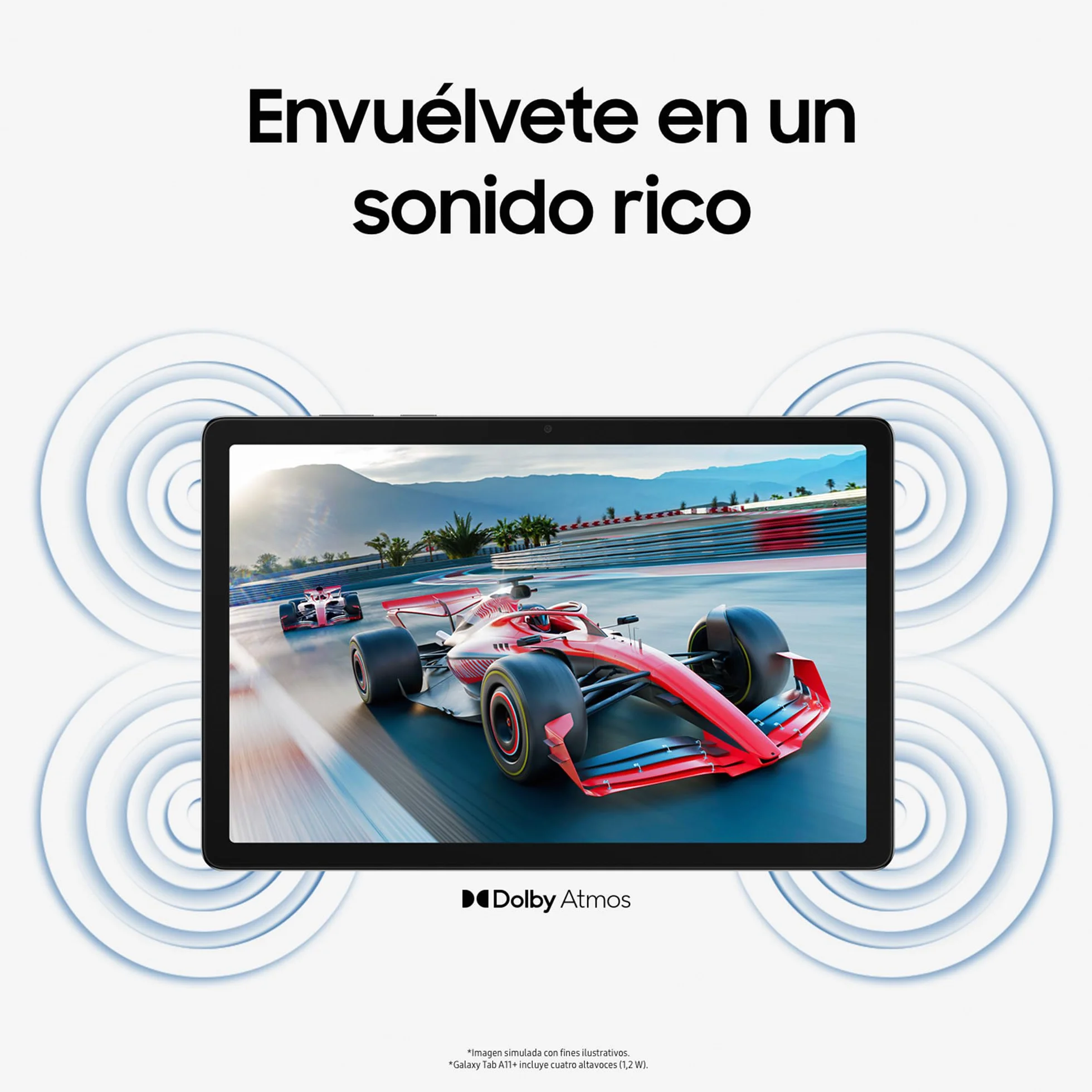 Samsung Galaxy Tab A11+ 128GB Tableta con IA Pantalla 11" 90Hz 6GB Altavoces Cuádruples Dolby Gris Versión Española