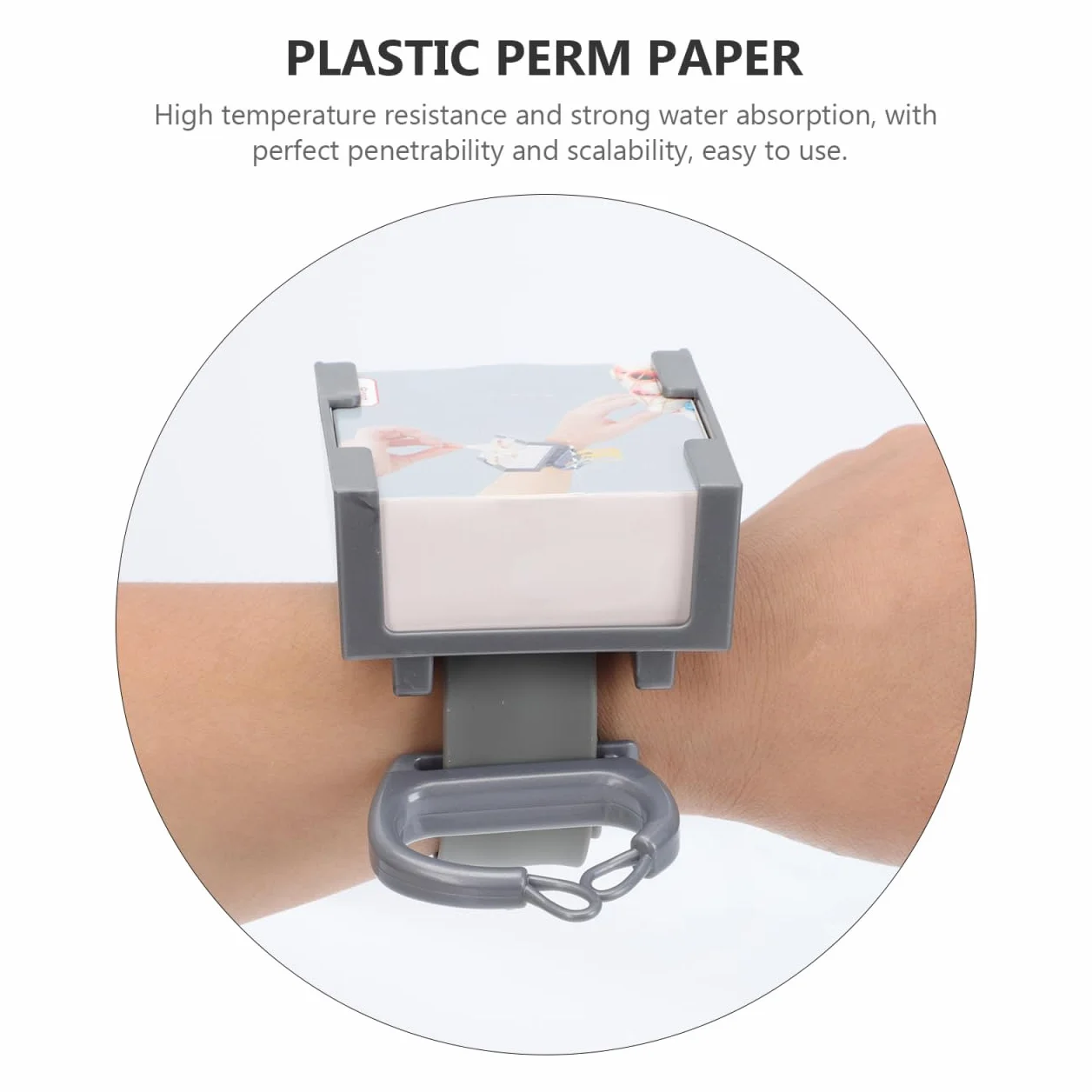 Papel permanente para peinado resistente al calor 7 x 6,2 x 3,8 cm accesorio profesional