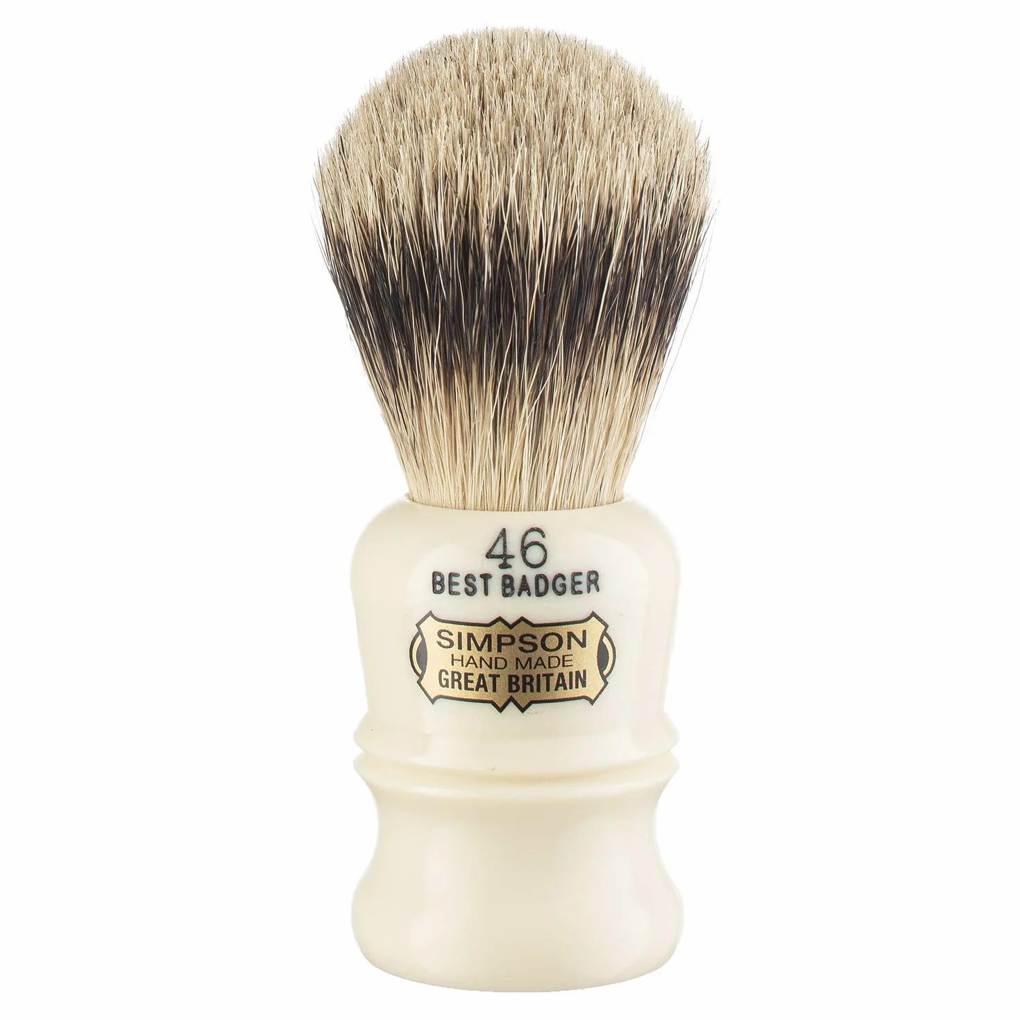 Simpson shaving brushes berkeley b best 46 - Brocha de afeitar de pelo de tejón, hecha a mano en el reino unido