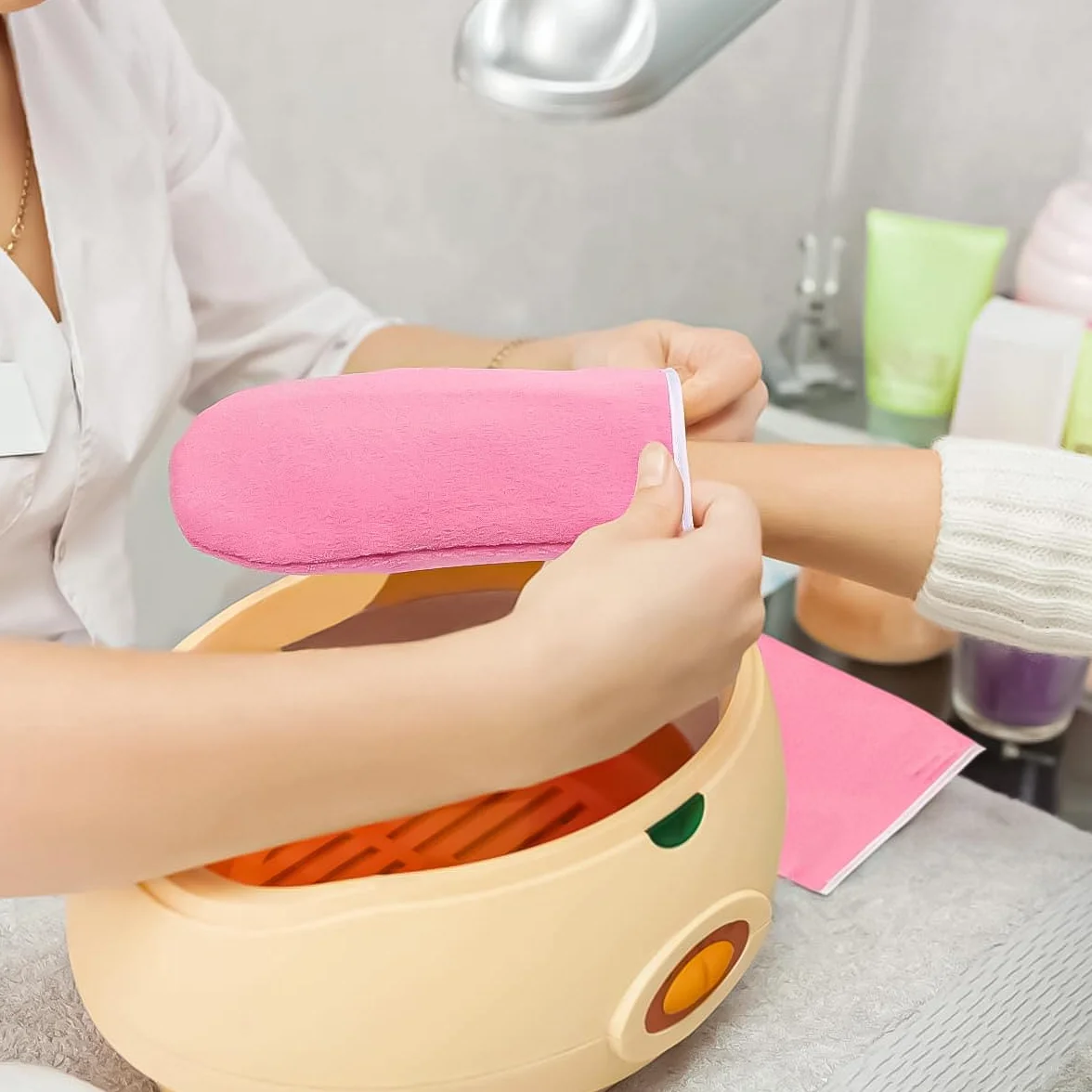Kit de Cera de Parafina para SPA con Guantes y Botines Reutilizables para Terapia de Calor de Manos y Pies