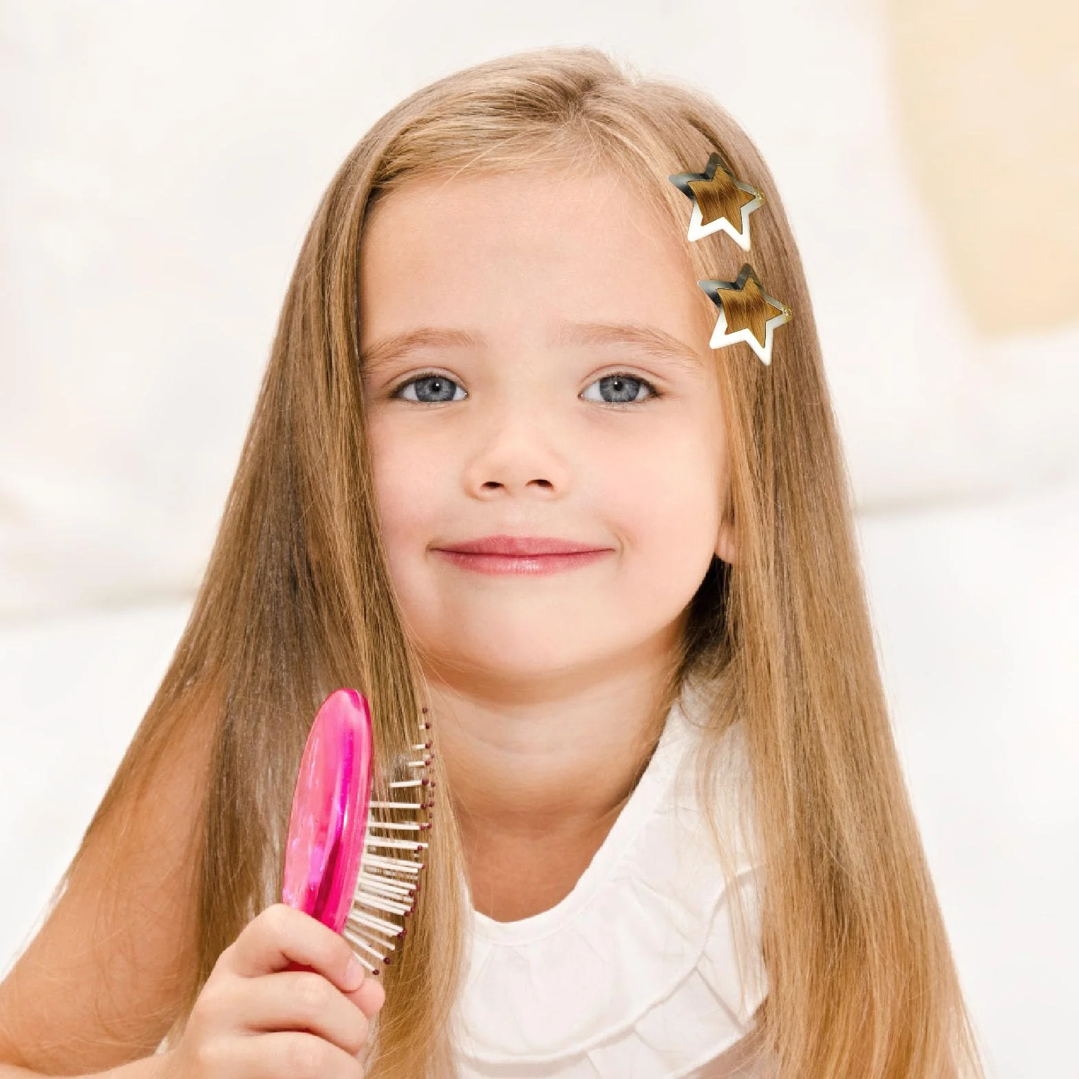 Broches de metal para el cabello con forma de estrella plateados 10 piezas pasadores para el cabello con huecas