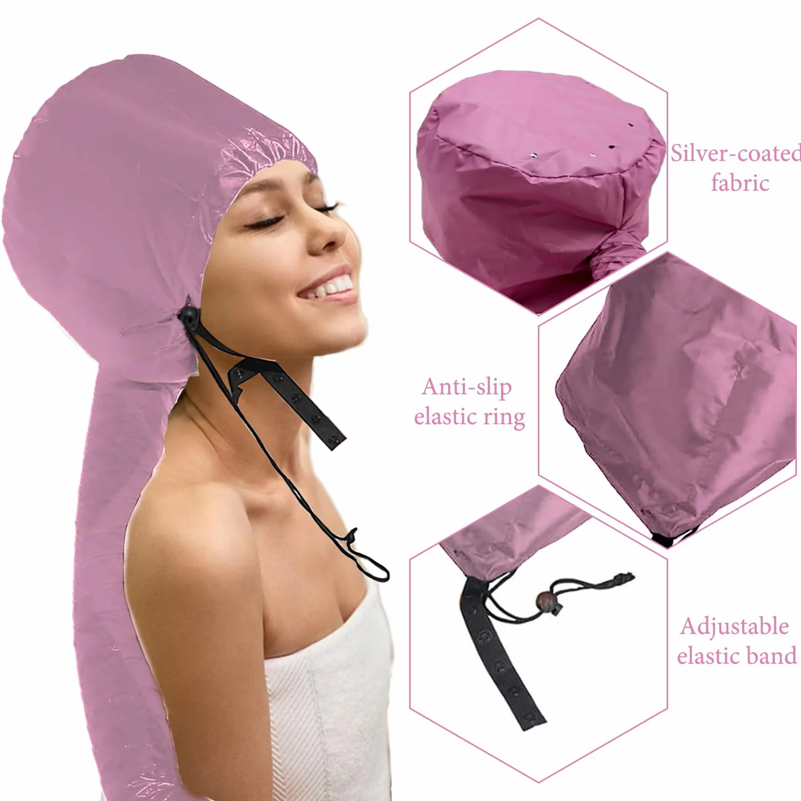 Gorro para secador de pelo capucha difusor para cabello rizado