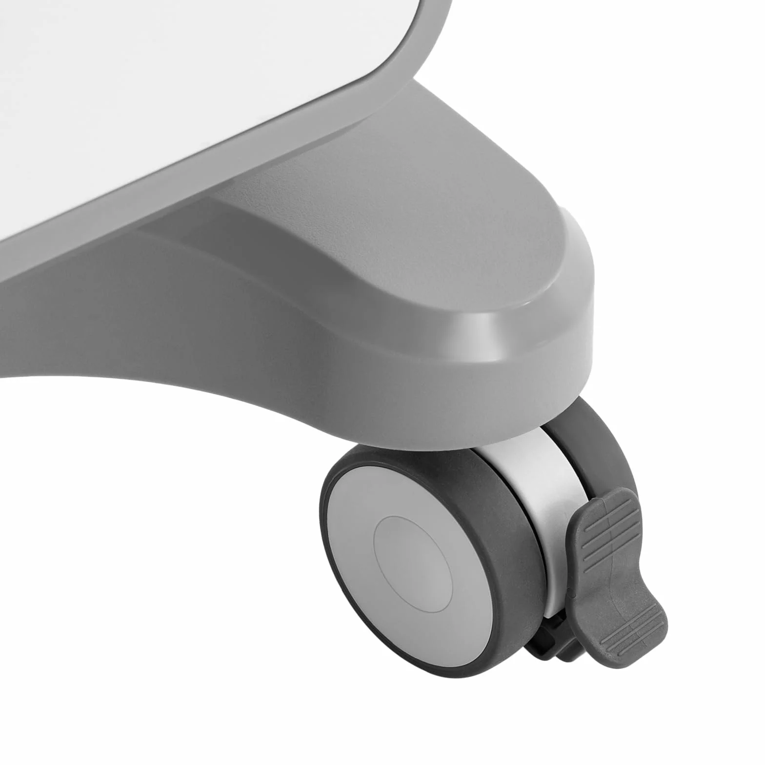 Carro de cosméticos médico con 2 cajones, 44 x 44 x 73,5 cm, con 4 ruedas universales silenciosas para laboratorio, clínica, hospital, salón, color blanco