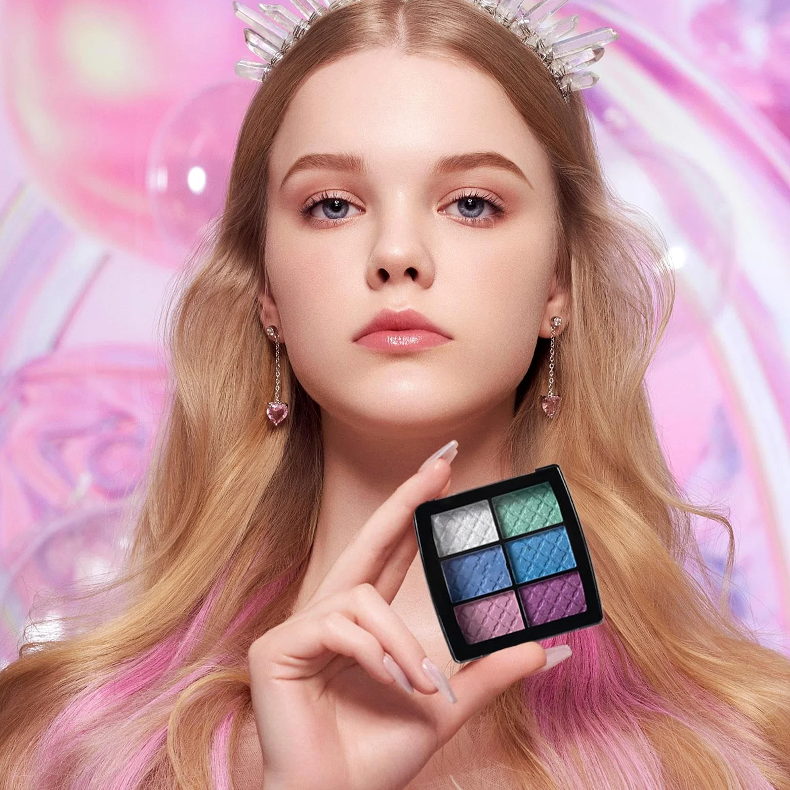 Conjunto De Maquillaje Para Mujeres - Paleta De Sombras Para Los Ojos - Juego De Maquillaje Portátil Y De Larga Duración Para Mujeres - para Damas Madres Abuelas Novias Cumpleaños y Citas