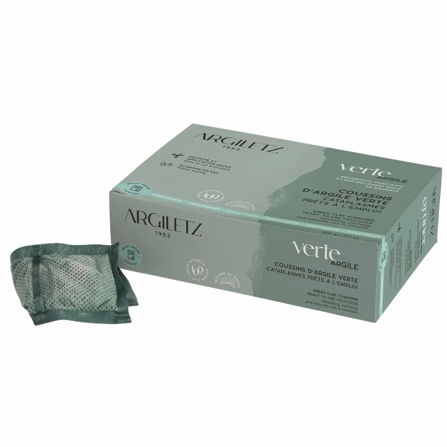 Cojín Argiletz Arcilla Verde 36 alvéolos 900g
