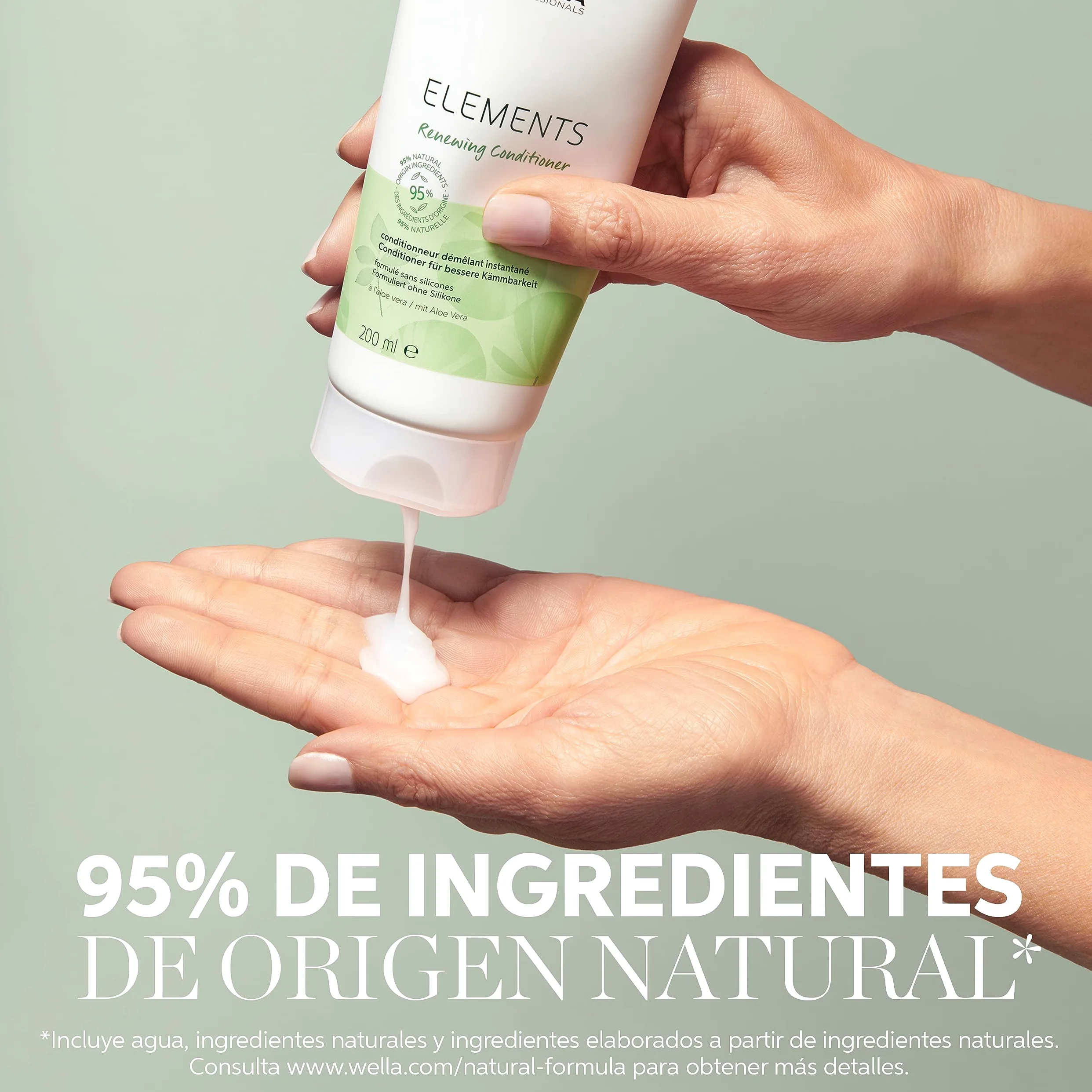 Wella Professionals Pack Elements, Cabello y Cuero Cabelludo Saludable, 100% vegano, Sin Siliconas ni Sulfatos, Champú (250ml) + Acondicionador (200ml) + Mascarilla (150ml)