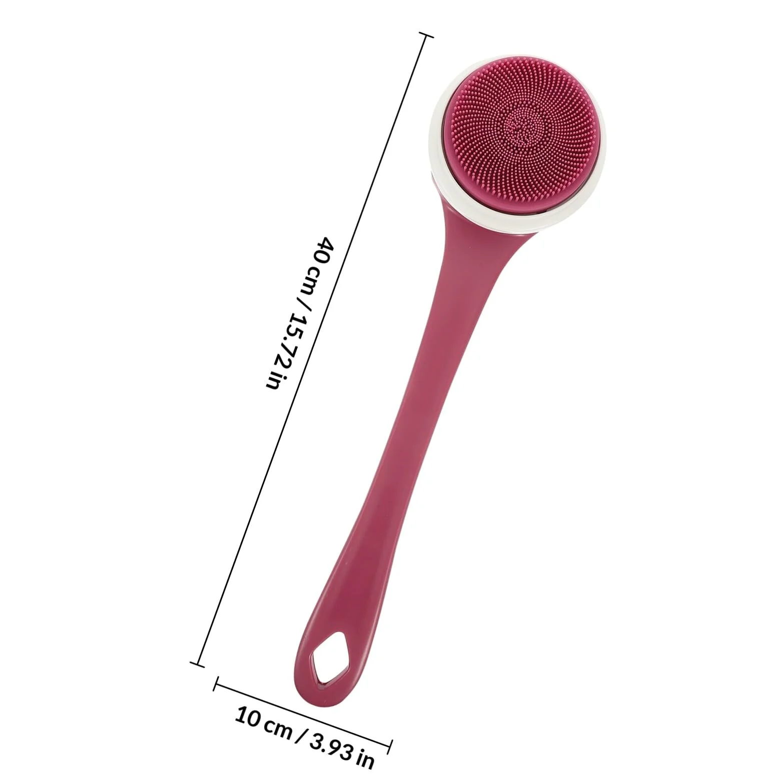 Cepillo Eléctrico Corporal Mango Largo, 3 Velocidades Ajustables y Depurador Exfoliante para Ducha y Limpieza Profunda