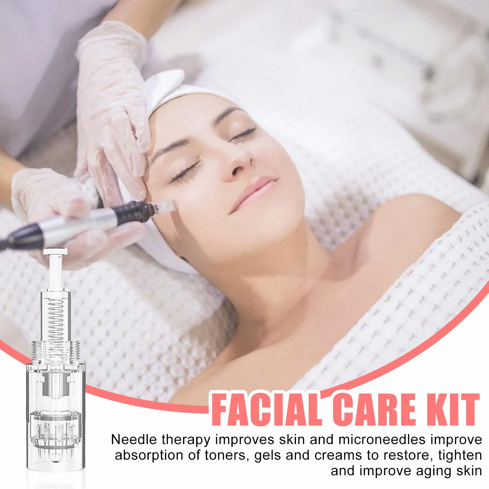 Agujas Dermapen Microneedling 30 Piezas, 12 Pin Micro Aguja de Repuesto para Antienvejecimiento