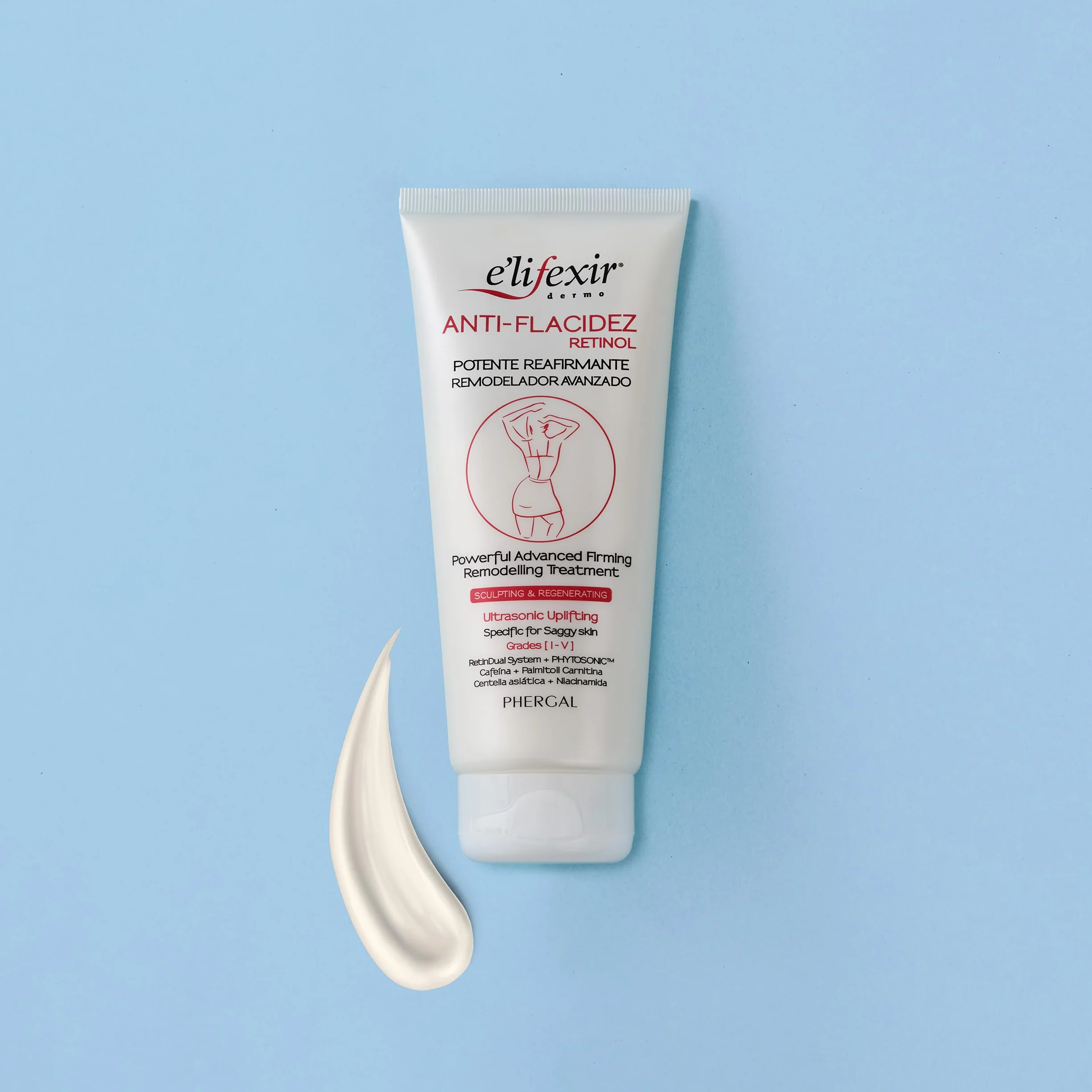 Elifexir Anti-flacidez Retinol Crema 200 ml - Esculpe, Reafirma y Renueva la Piel