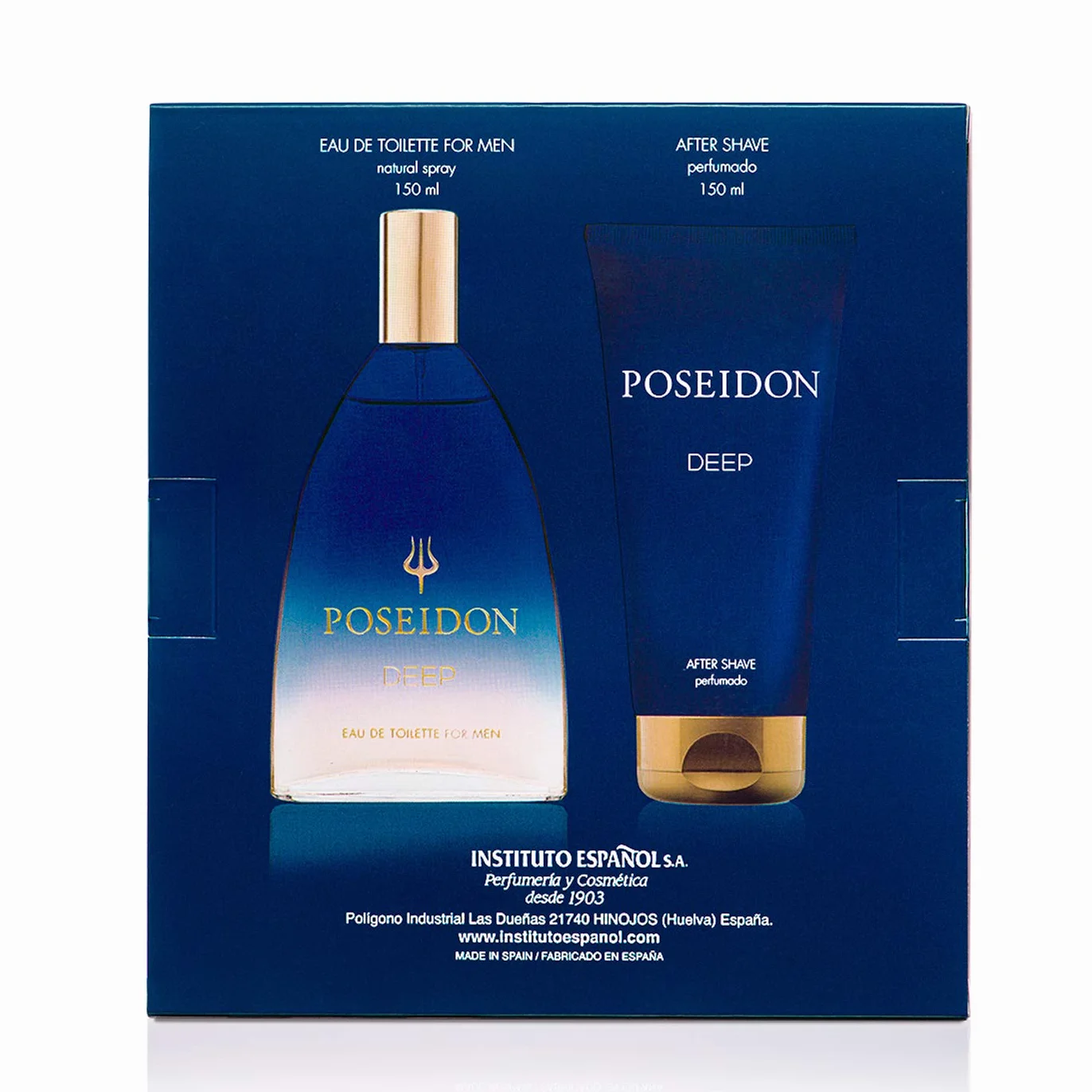 Instituto Español Poseidon Deep Perfume After Shave Pack Hombre