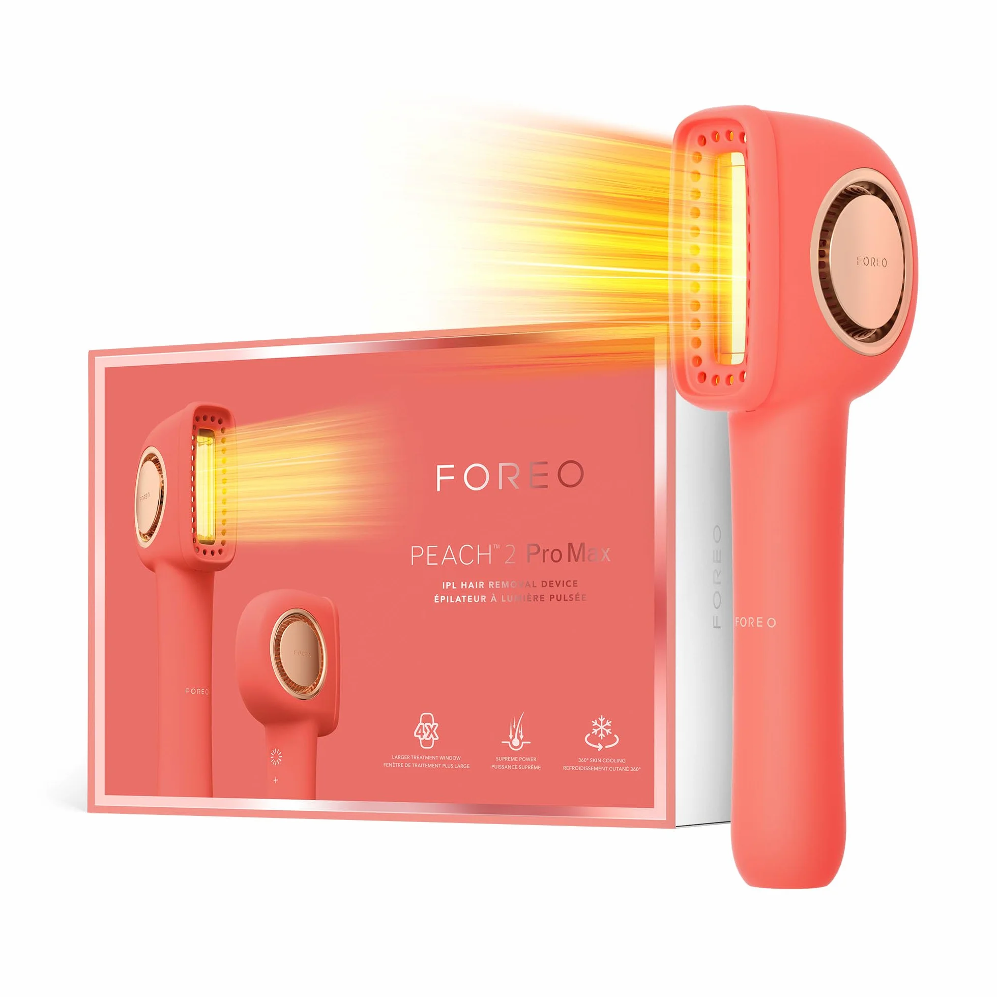 FOREO PEACH 2 Pro Max IPL depiladora laser facial y corporal para mujer y hombre