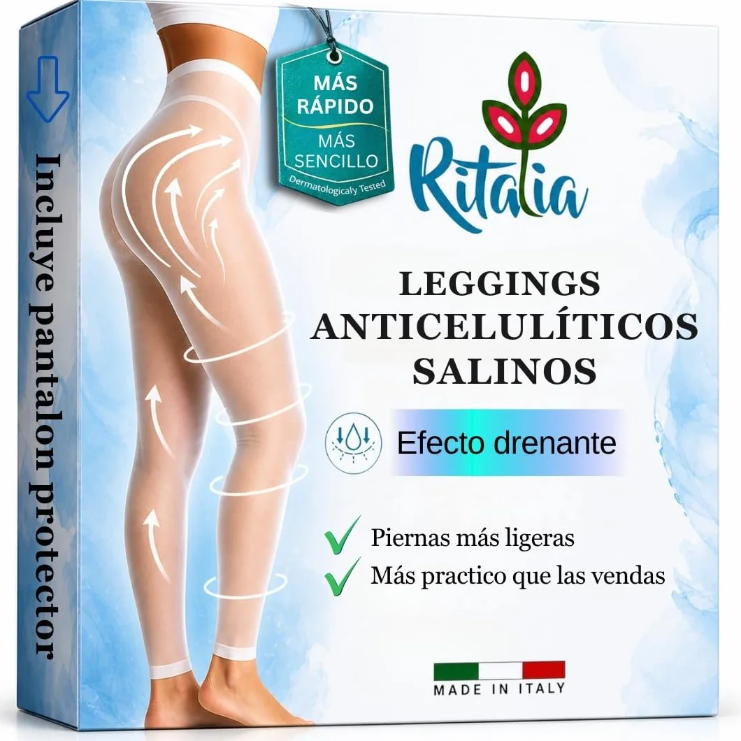 Ritalia® Vendas drenantes anticelulíticas con sal del Mar Muerto y principios activos veganos