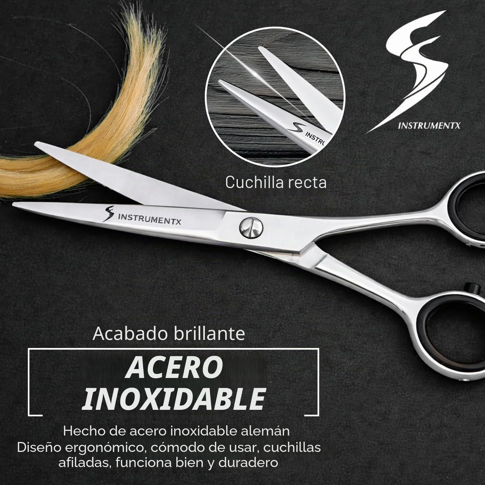 SS INSTRUMENTX Tijeras Peluquería Profesional Acero Inoxidable Corte de Precisión