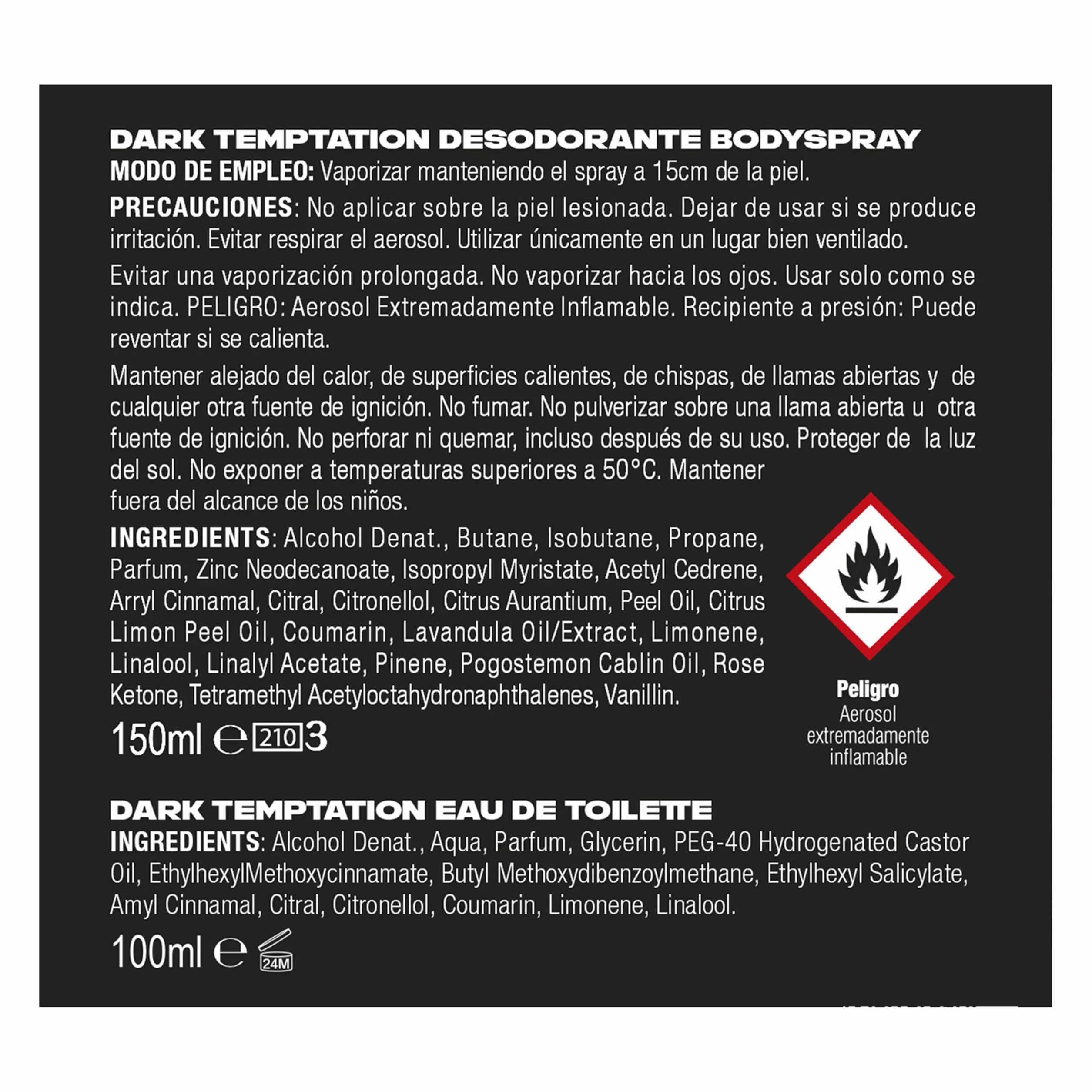 Axe Neceser Duo Dark Temptation Higiene hombre