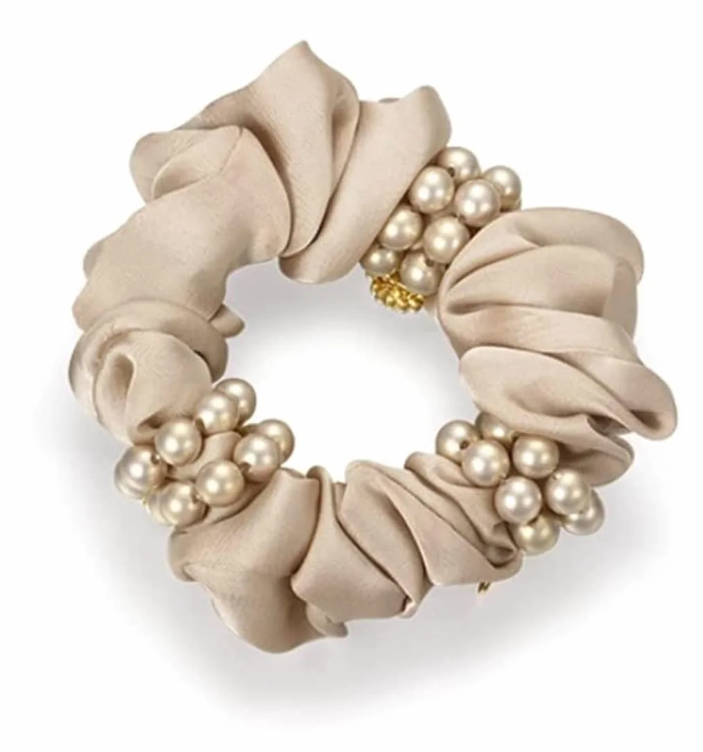 Coleteros Pelo Mujer Gomas Coleta De Perlas, Anillo Para El Cabello, Cuerda Para La Cabeza, Banda Goma Flores, Accesorios Para Para Cola Caballo Scrunchies Accesorios