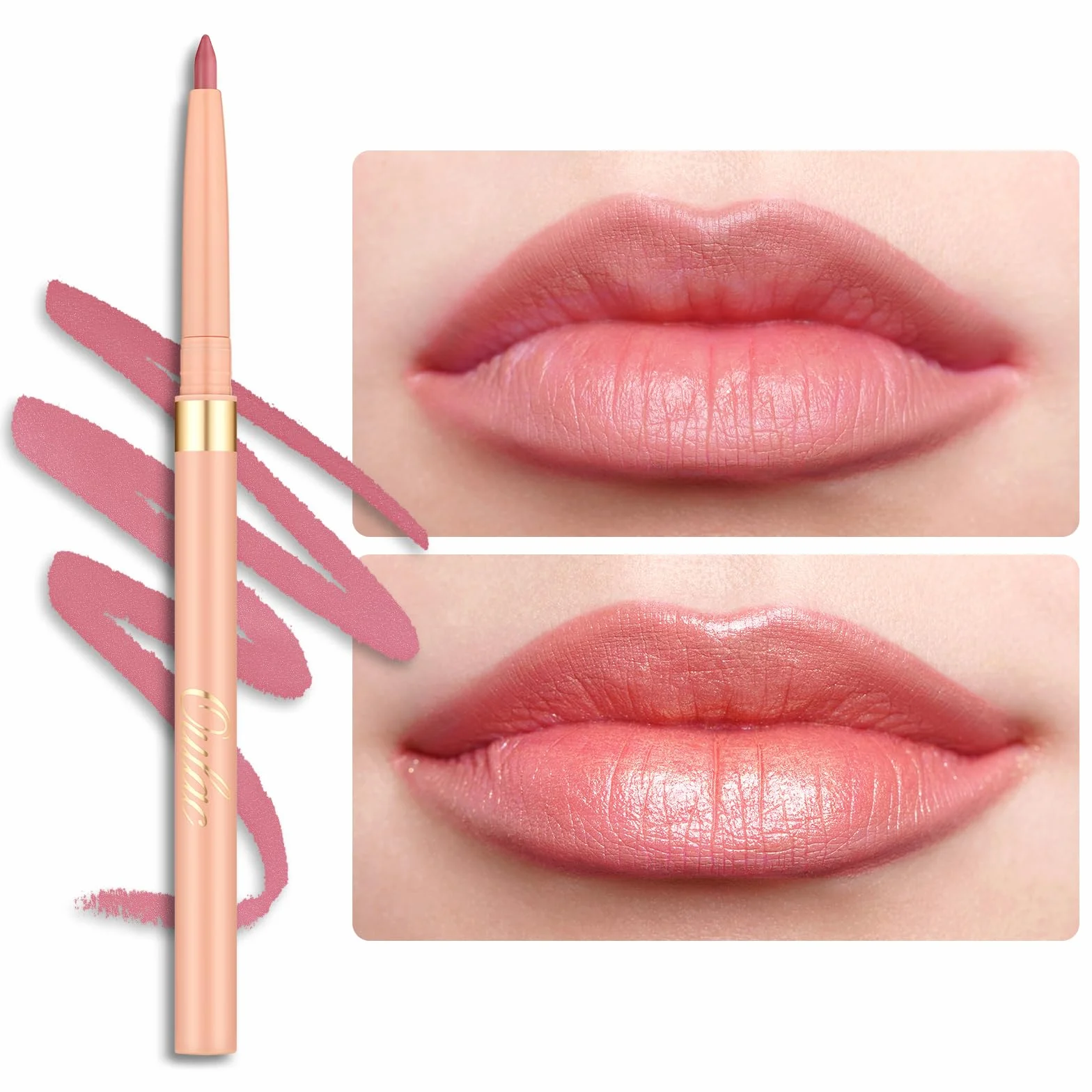 OULAC Lip Liner Dusty Rose Waterproof 24H Longwear Matte Vegan (L01)