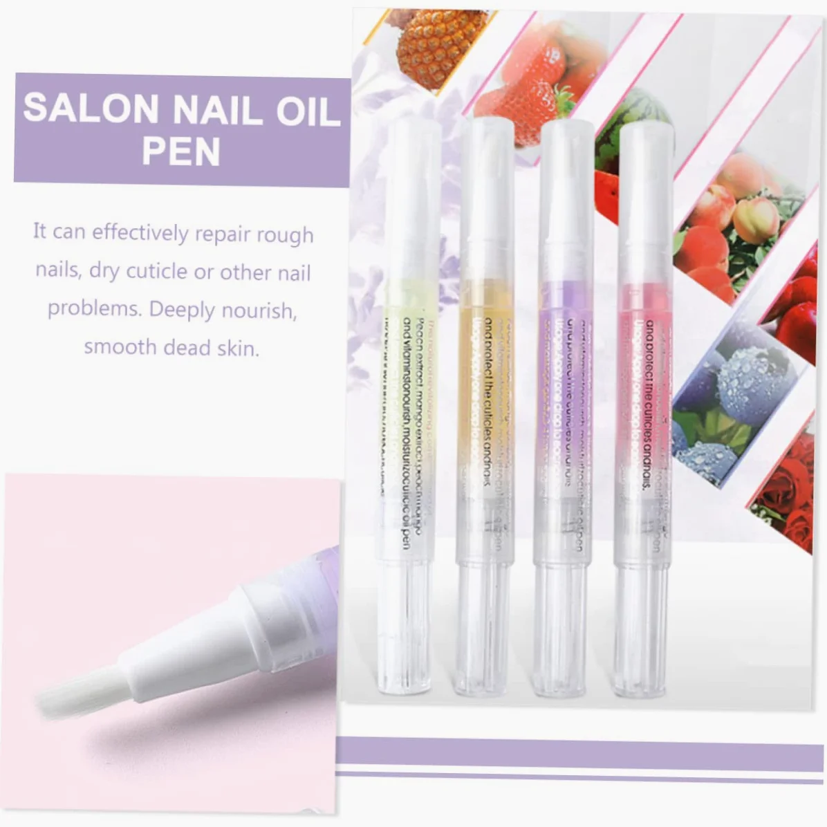 10piezas Bolígrafos De Aceite Para Cutículas Bolígrafos Nutritivos Para Uñas Para Salón De Uñas Doméstico Para Manicura