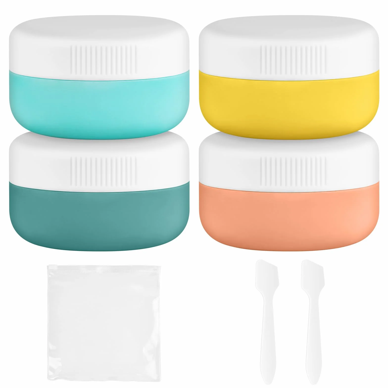 HOTUT 4 recipientes de silicona a prueba de fugas para cosméticos de viaje 30 ml