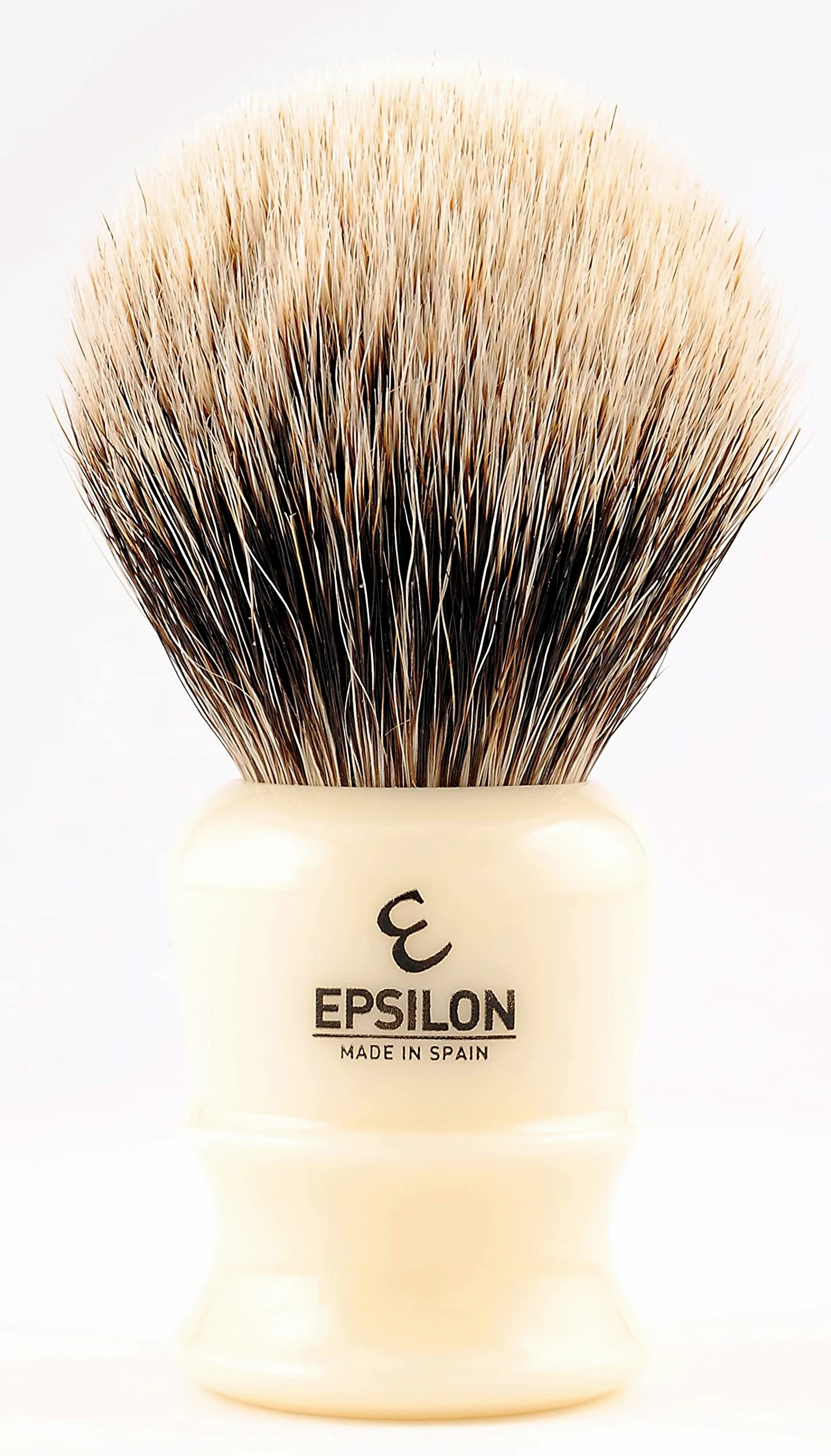 Epsilon Brocha de Afeitar Tejón Blanco Marfll 50/27mm, Estándar, Único