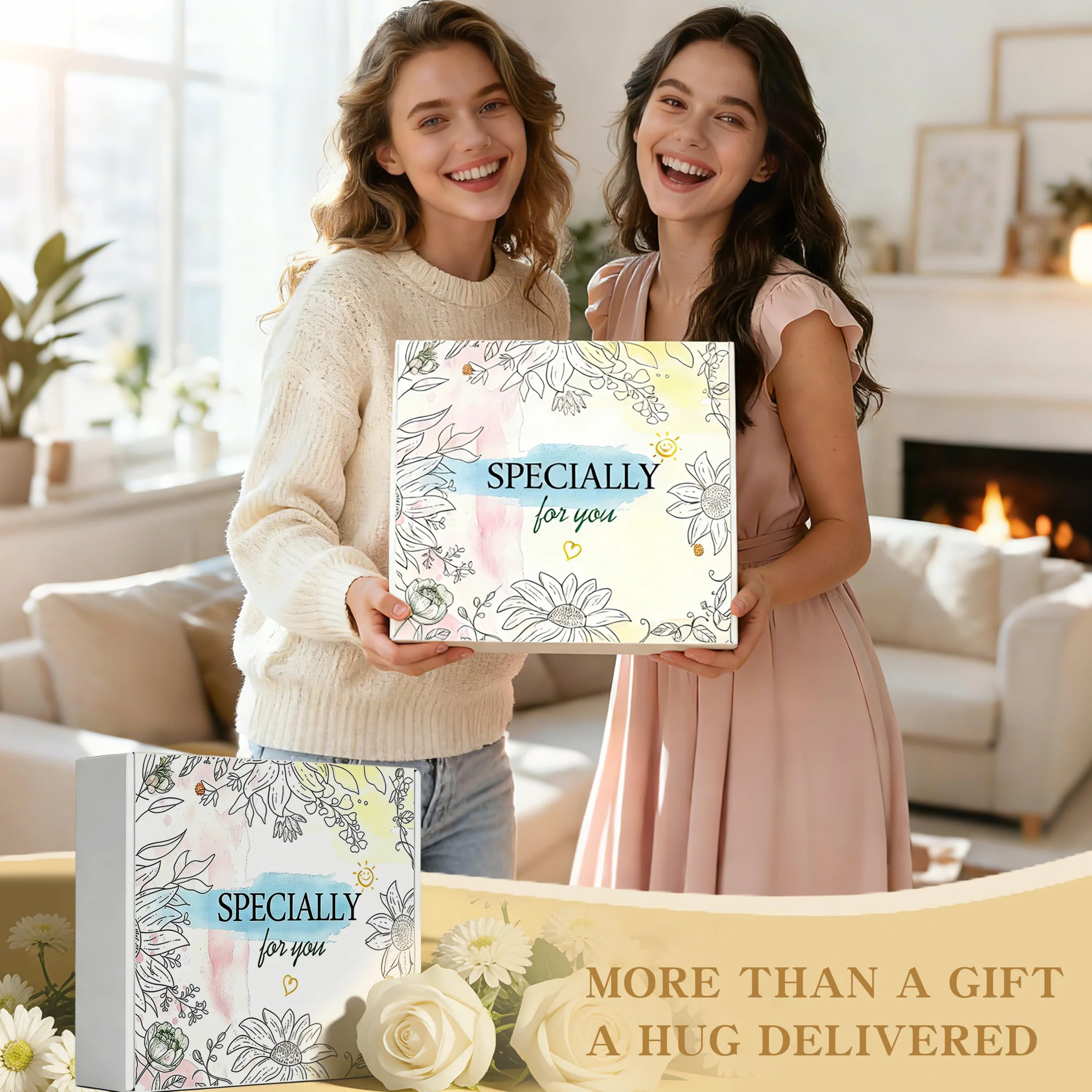 Cesta de regalo con 11 productos de cuidado personal para mujeres, regalo de cumpleaños para madre, hermana, amiga. Perfecto para recuperación o como regalo de agradecimiento.