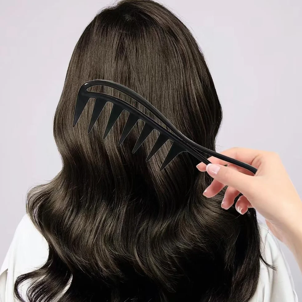 Peine de Pelo 2 Piezas Peine de Dientes Anchos Profesional para Todo Tipo de Cabello