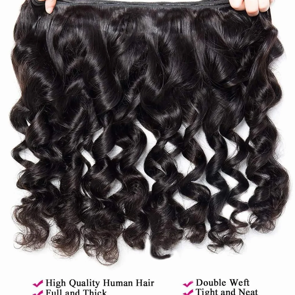 Extensiones de pelo humano sin procesar, extensiones de pelo humano sin procesar, doble trama #1B, color negro natural, 3 paquetes por paquete, 150 g, 16, 18 y 20 pulgadas