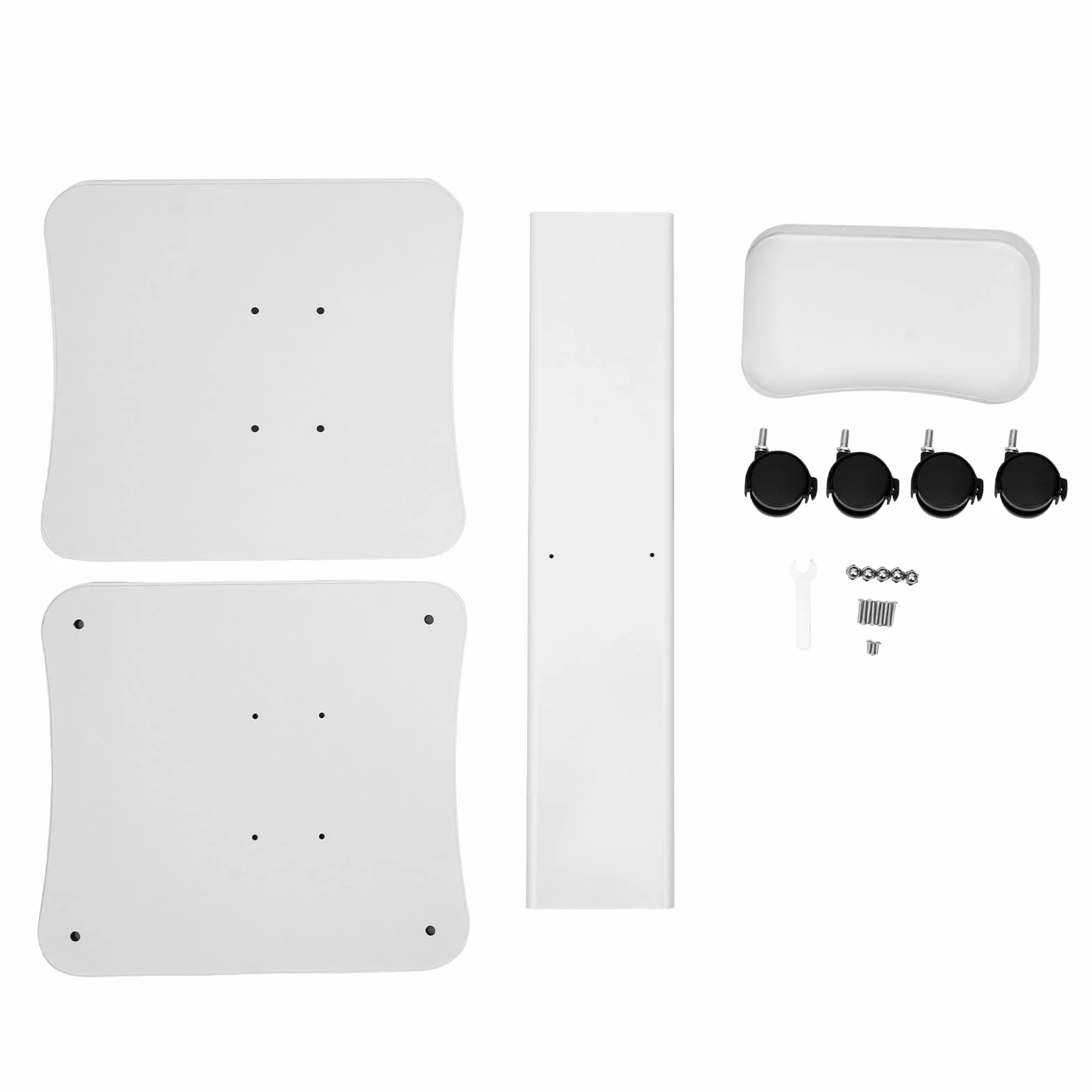 Carro de salón de belleza con ruedas, carrito de peluquería spa multifuncional blanco