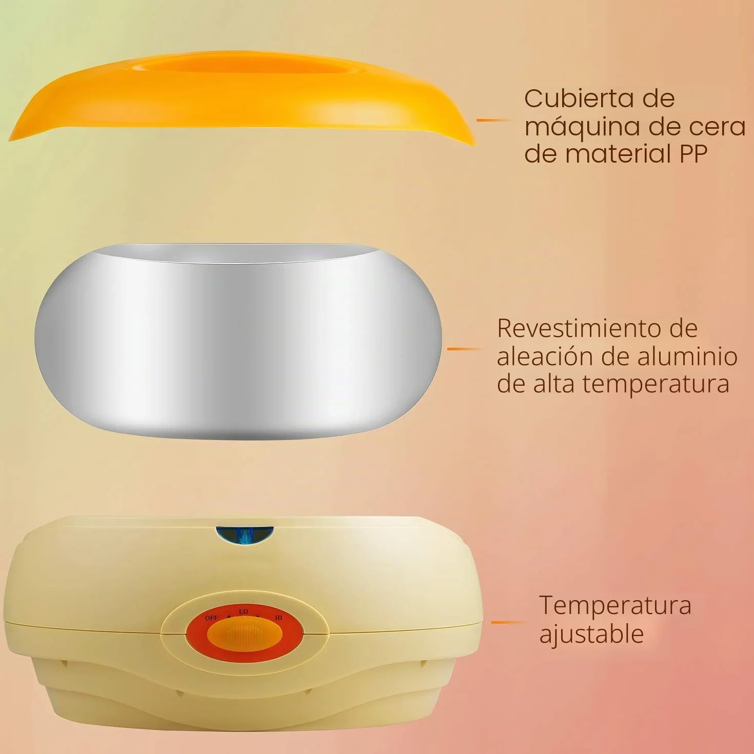 SWAWIS Calentador de Parafina para Manos y Pies 200W con 2 x 450g de Parafina