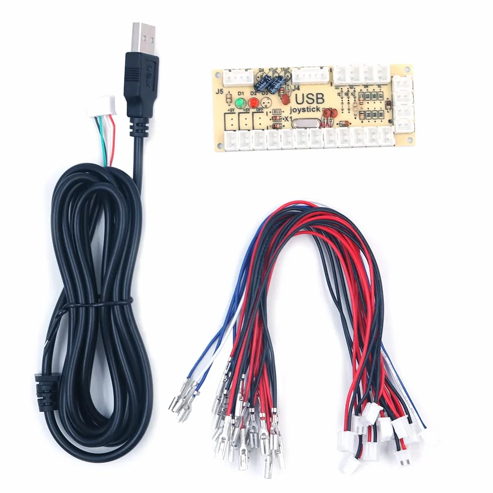 WANGCL Kit de piezas de bricolaje de arcada de codificador USB de retraso cero