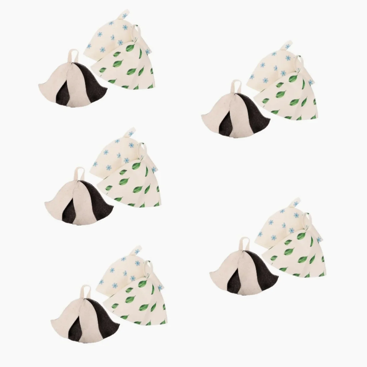 Healeved 15piezas Gorro De Sauna De Fieltro y Absorbente Accesorios De Baño Transpirables para Ducha y Sauna Diseño Cómodo para Mujeres Fabricado Materiales De Fieltro Estable