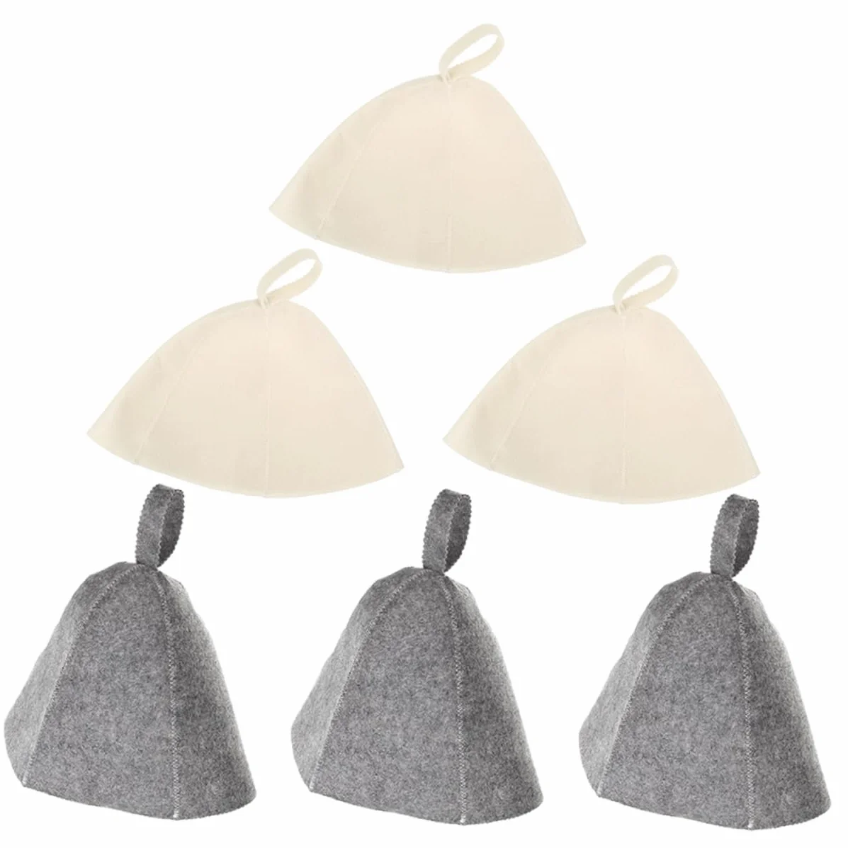 Sosoport 24piezas Gorro De Sauna De Fieltro Reutilizables Sombreros Transpirables para Baño Diseño Cómodo para Mujeres Cabello para Ducha y Actividades Al Aire