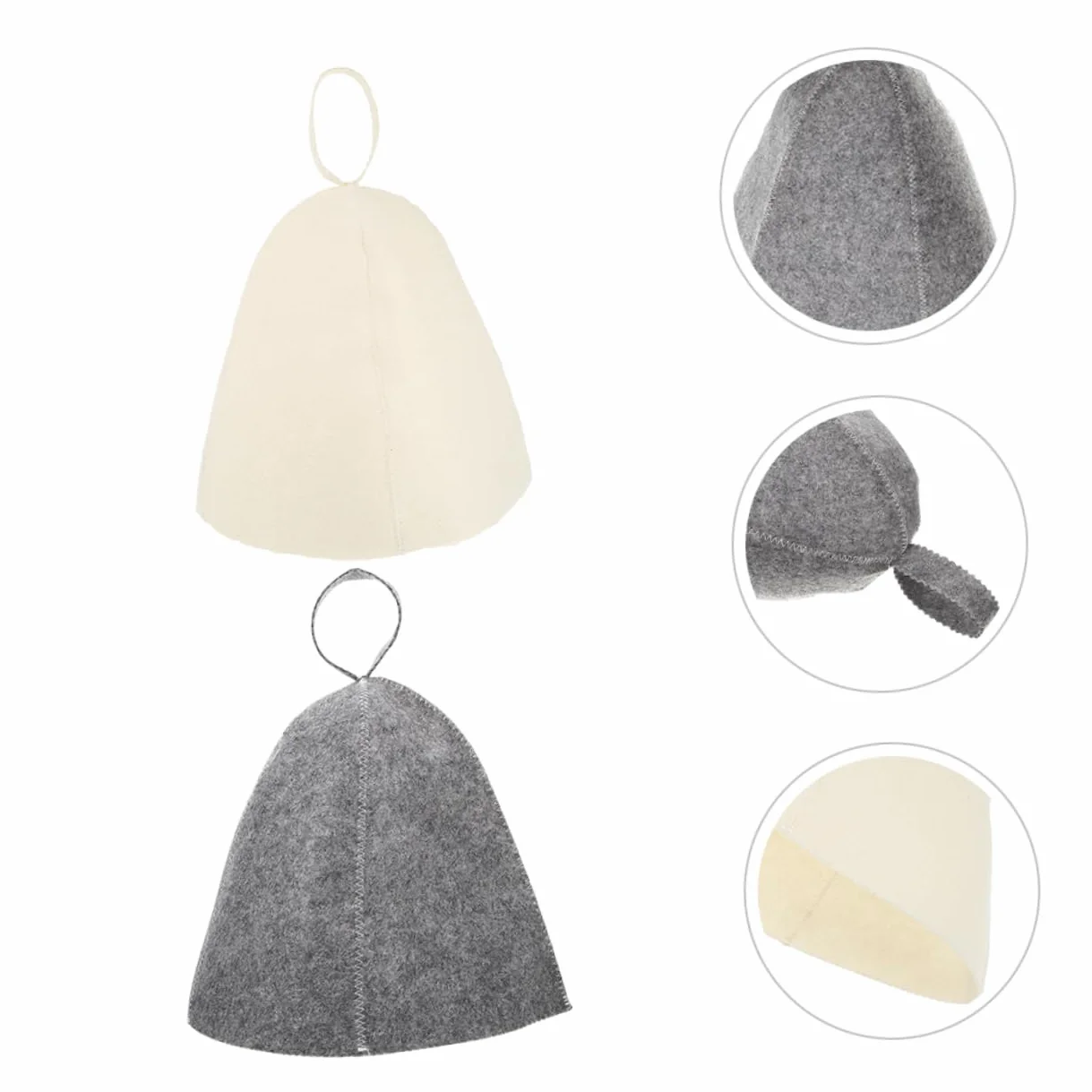 Sosoport 24piezas Gorro De Sauna De Fieltro Reutilizables Sombreros Transpirables para Baño Diseño Cómodo para Mujeres Cabello para Ducha y Actividades Al Aire