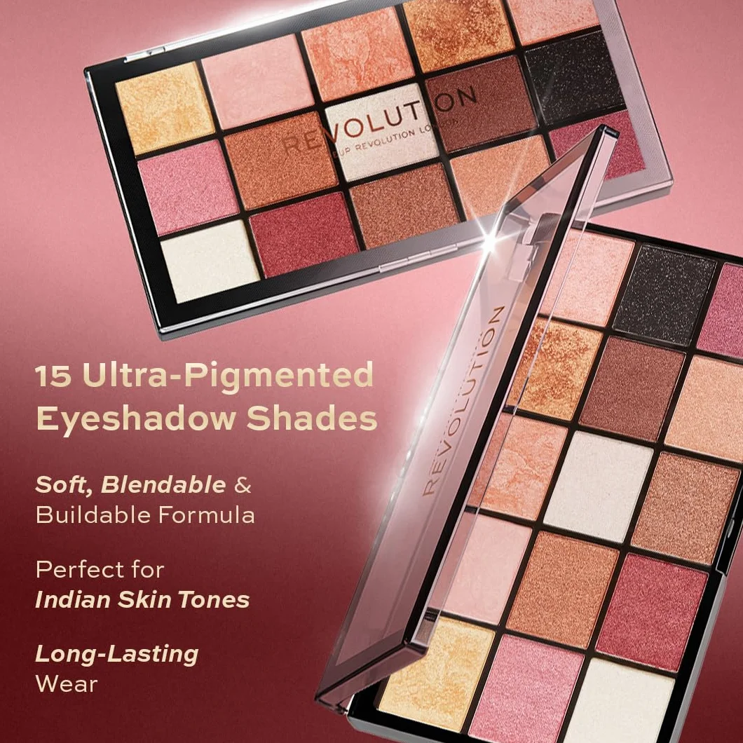 Makeup Revolution Paleta de sombras de ojos Reloaded Affection 15 sombras 16,5 g
