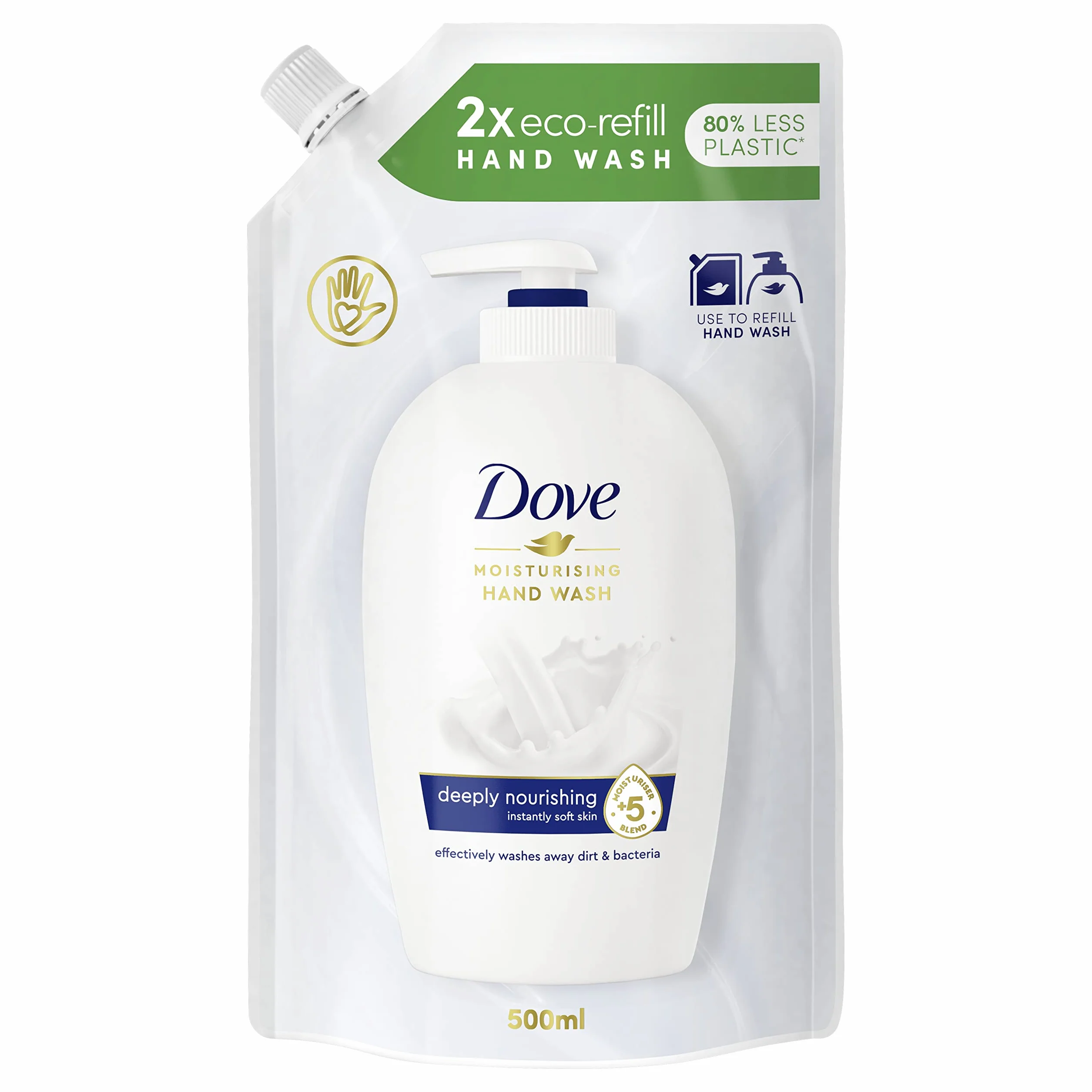 Dove Recarga En Bolsa De Gel De Ducha, 500 ml