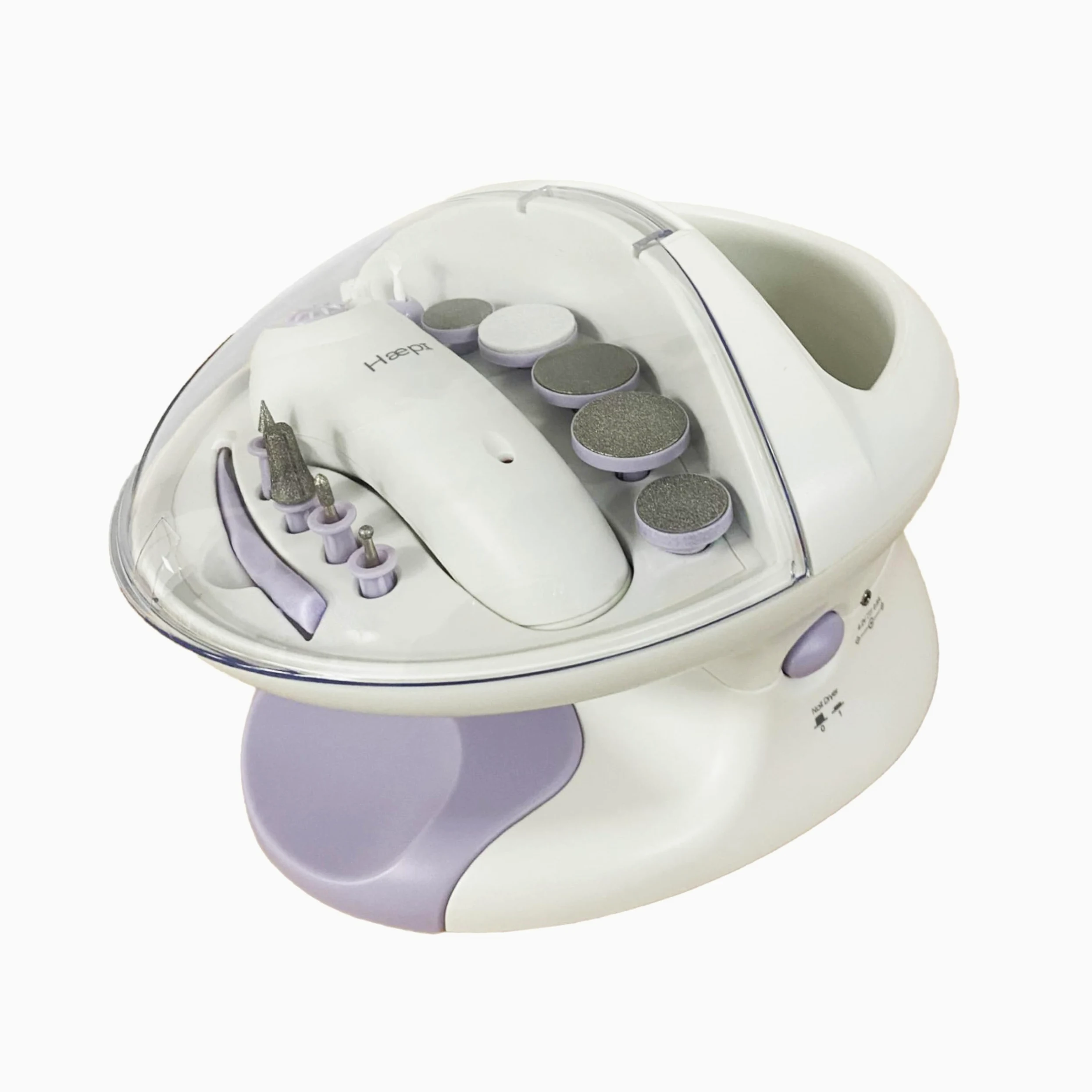 Juego de manicura pedicura con lijadora eléctrica para uñas, kit de embarcaciones de baño con burbujas y funciona de secado integrado