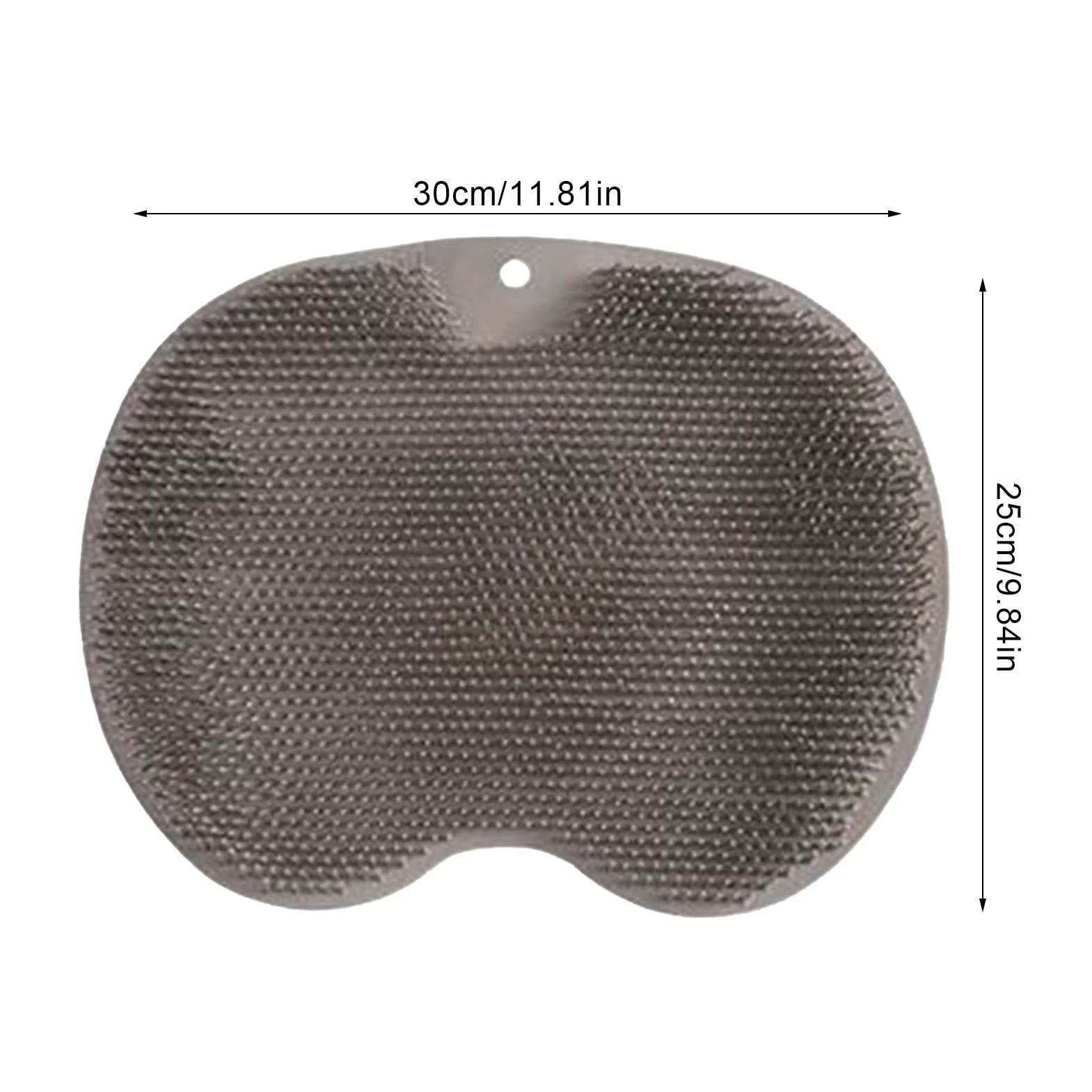 10 cepillos de ducha para pies | Cepillo de silicona para la espalda | Cepillo masajeador antideslizante que mejora la circulación del pie y elimina la piel muerta, con