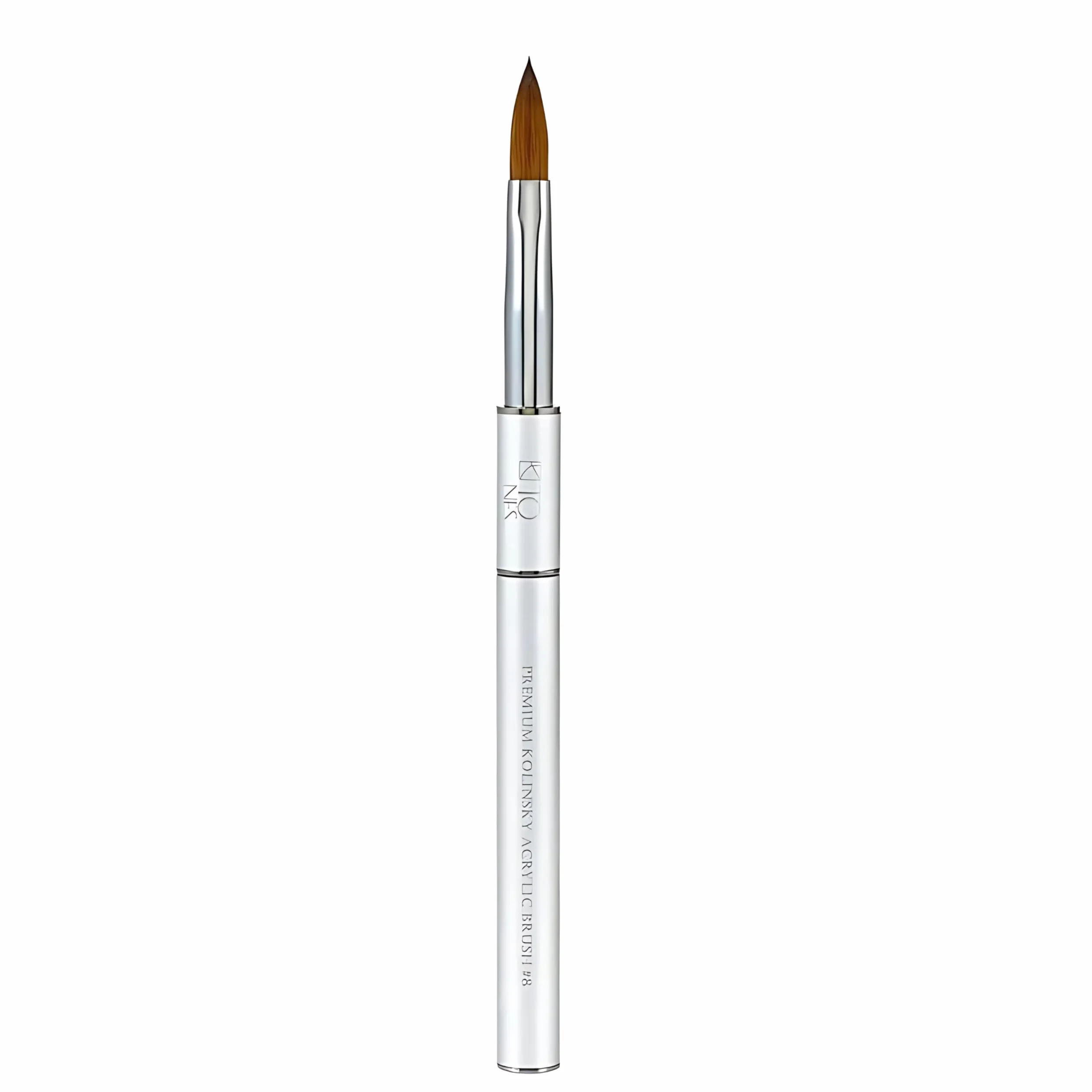 Tones Maestro Kolinsky - Brocha para esculpir 100% pelo de marta Kolinsky para uñas acrílicas, ultra precisa para escultura de uñas y pincel 3D para arte de uñas (#8)