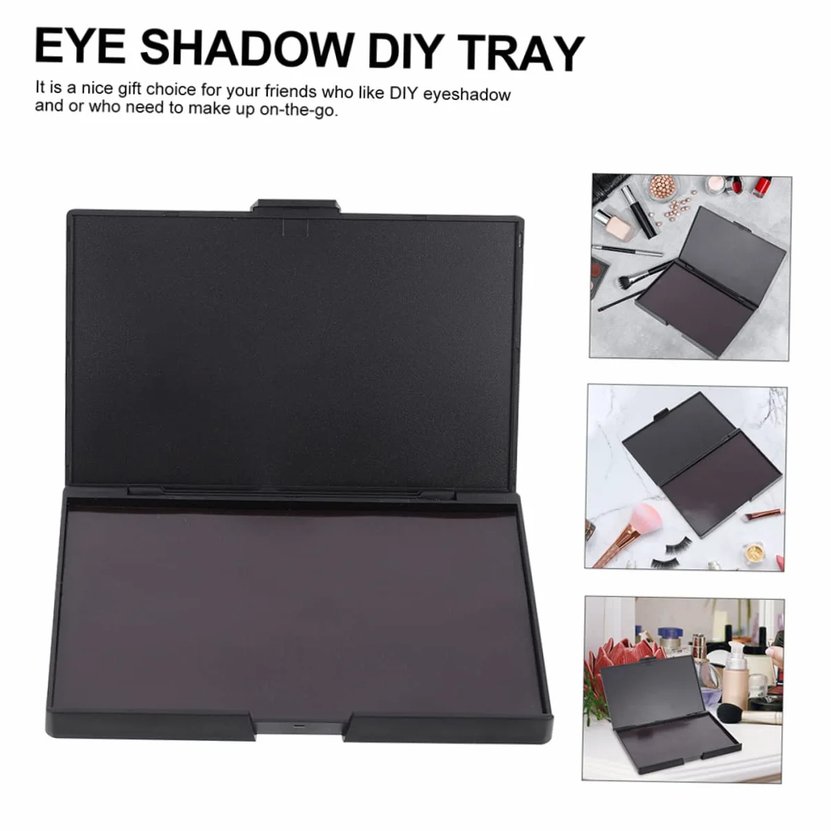 Bandejas Magnéticas para Sombras de Ojos Vacías de ABS, Portátiles y Ligeras