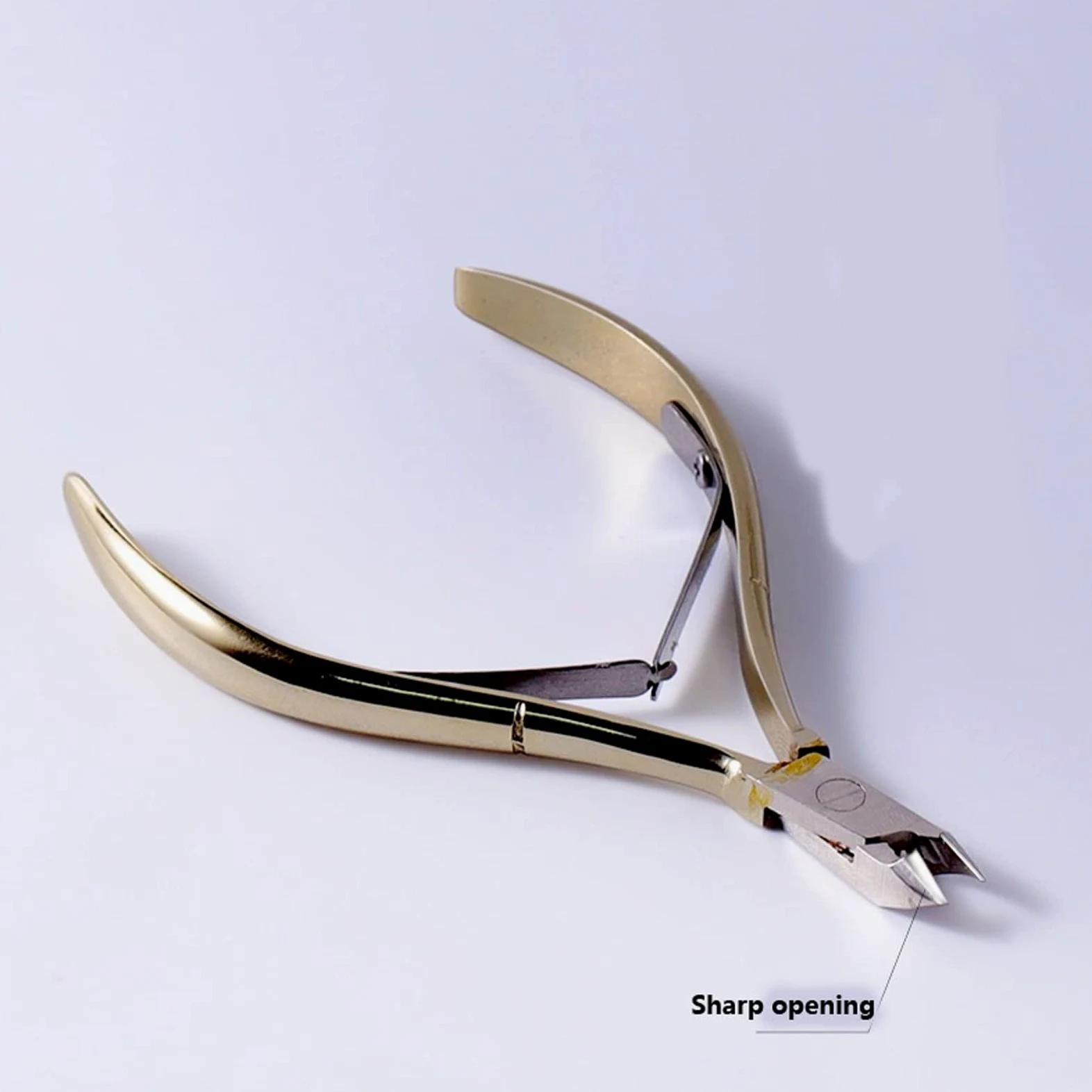 XIANGFAZJD Cortauñas Tijeras for cutículas de uñas, Herramientas de manicura y pedicura de Acero Inoxidable, Tijeras for Piel Muerta Dorada/Plateada, Herramienta cortaúñas, Herramientas de manicura
