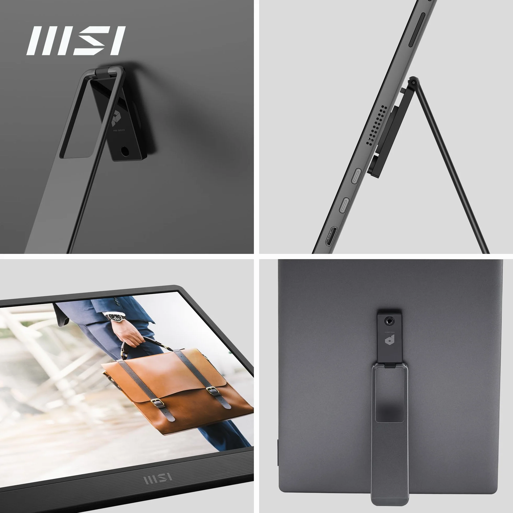 MSI Pro MP161 E2U Monitor portátil Full HD 15,6" Panel IPS 1920x1080 60Hz Mini-HDMI 2.0b USB Type-C