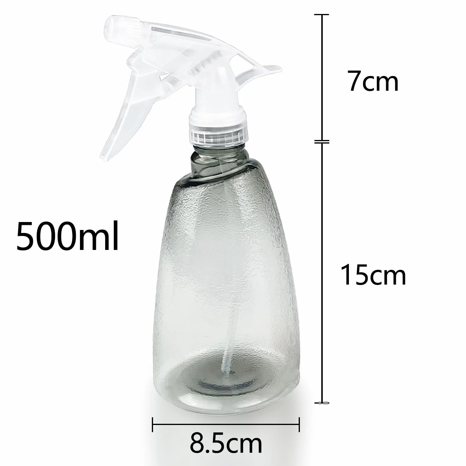 Gvolatee 3 Piezas Botella Pulverizador 500 ml, Plastico Gatillo Botellas de Spray Vacías Rellenable Transparente para Plantas, Limpieza