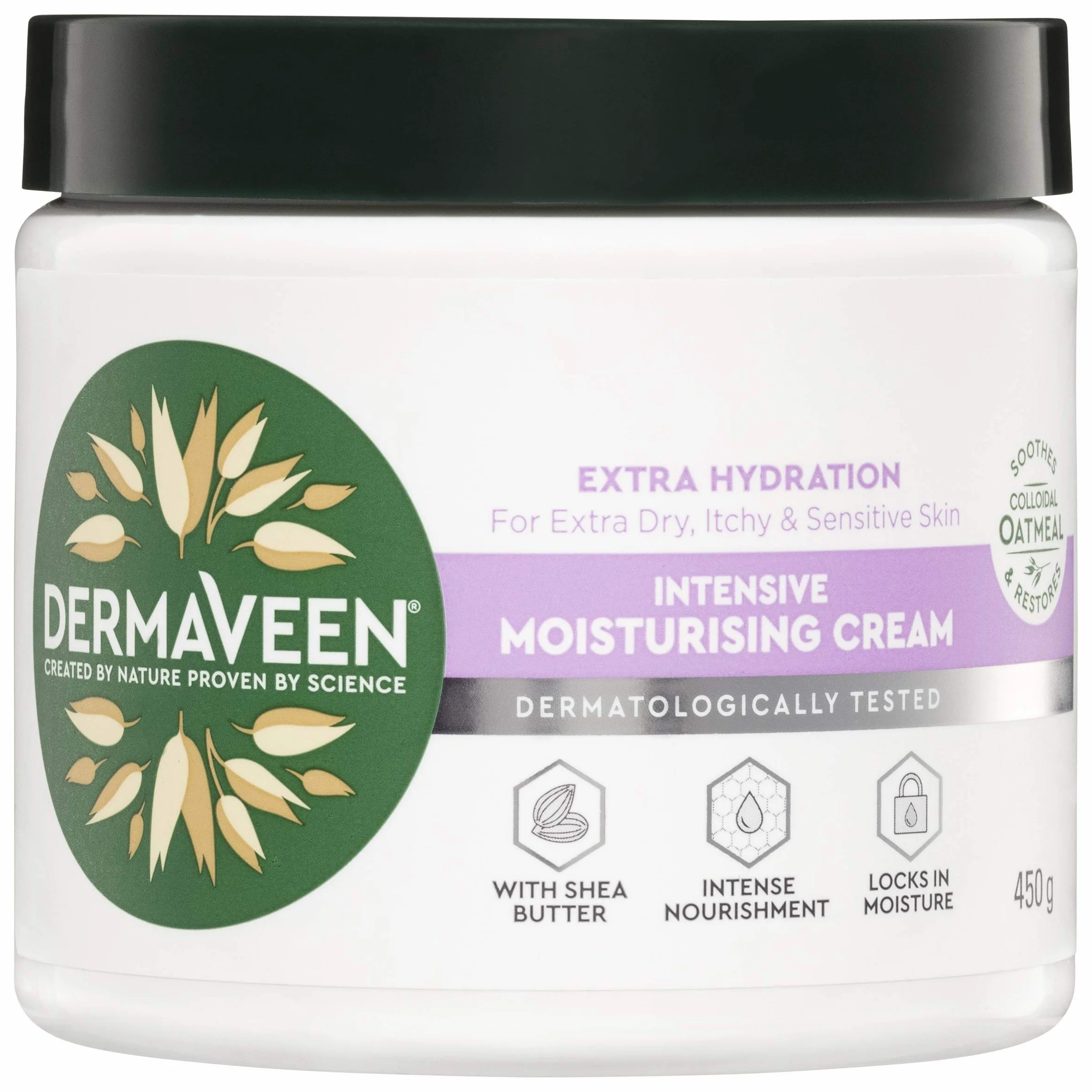 DermaVeen - Crema hidratante intensiva extra suave, 450 g