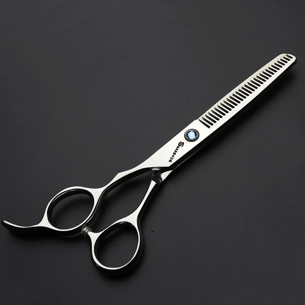 Peluquería profesional de 6 pulgadas a la izquierda tijeras de peluquería | acero inoxidable 440C,diseño ergonómico,sin fatiga tras horas de uso