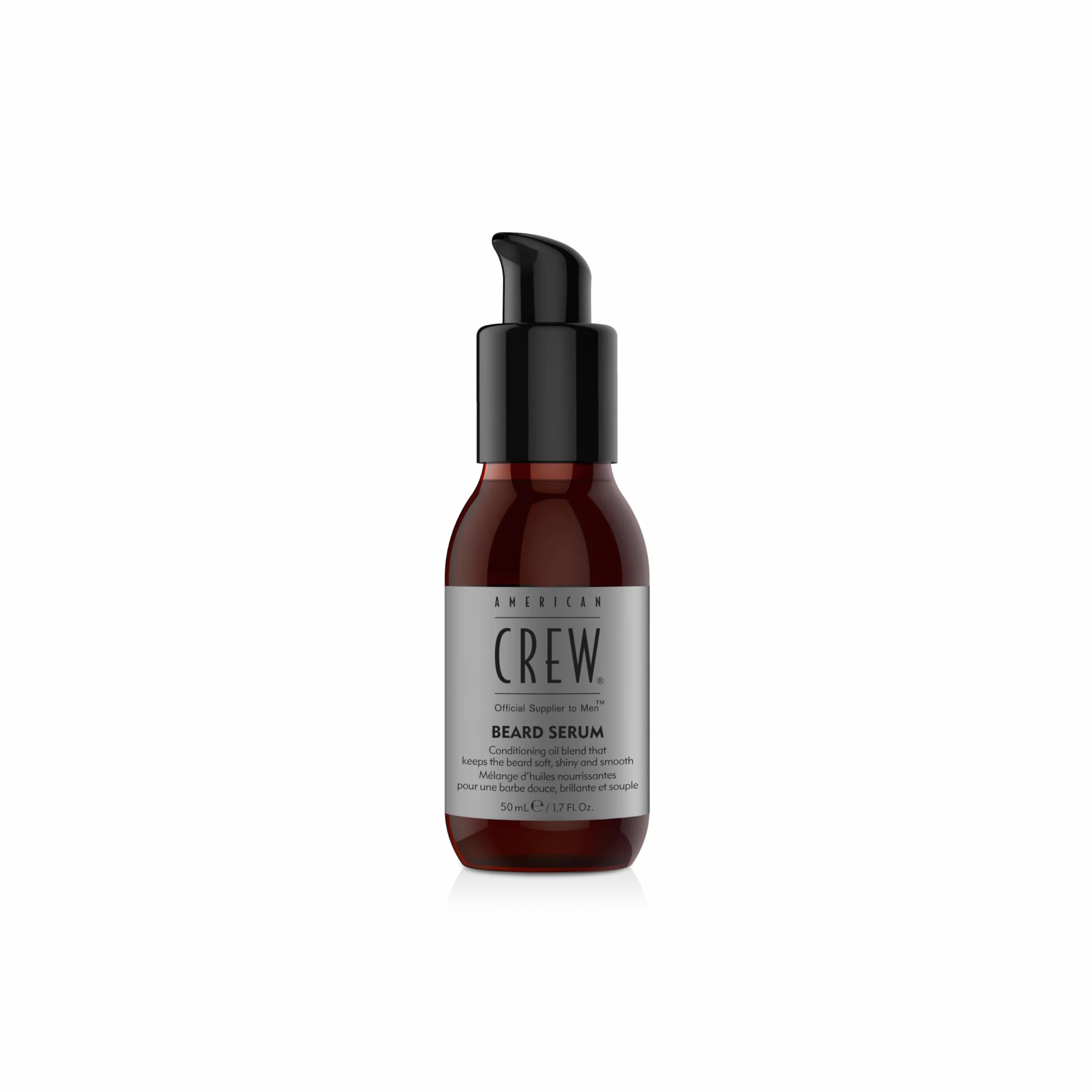 American Crew Beard Serum, Aceite para la Barba que Acondiciona, Aporta Brillo y Suavidad, Calma la Irritación, con Textura Ligera y de Rápida Absorción, para Uso Diario, 50 ml
