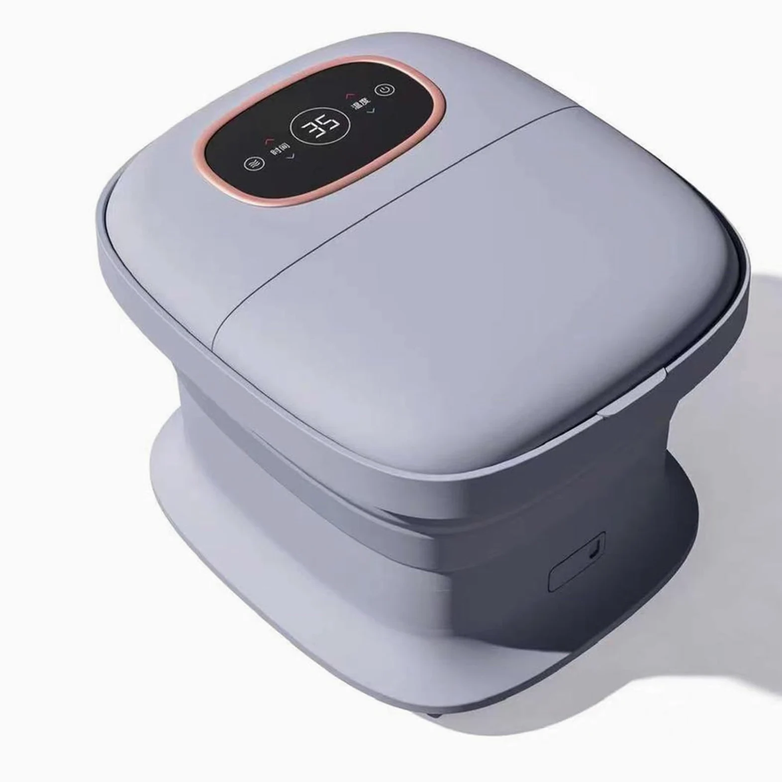 Spa para pies, Baño de pies，Masajeador de pies，Bañera Spa Masajeador Para Pies, con masaje y calefacción，con calentador y control de temperatura, para Relajar los Pies Cansados(Gray)