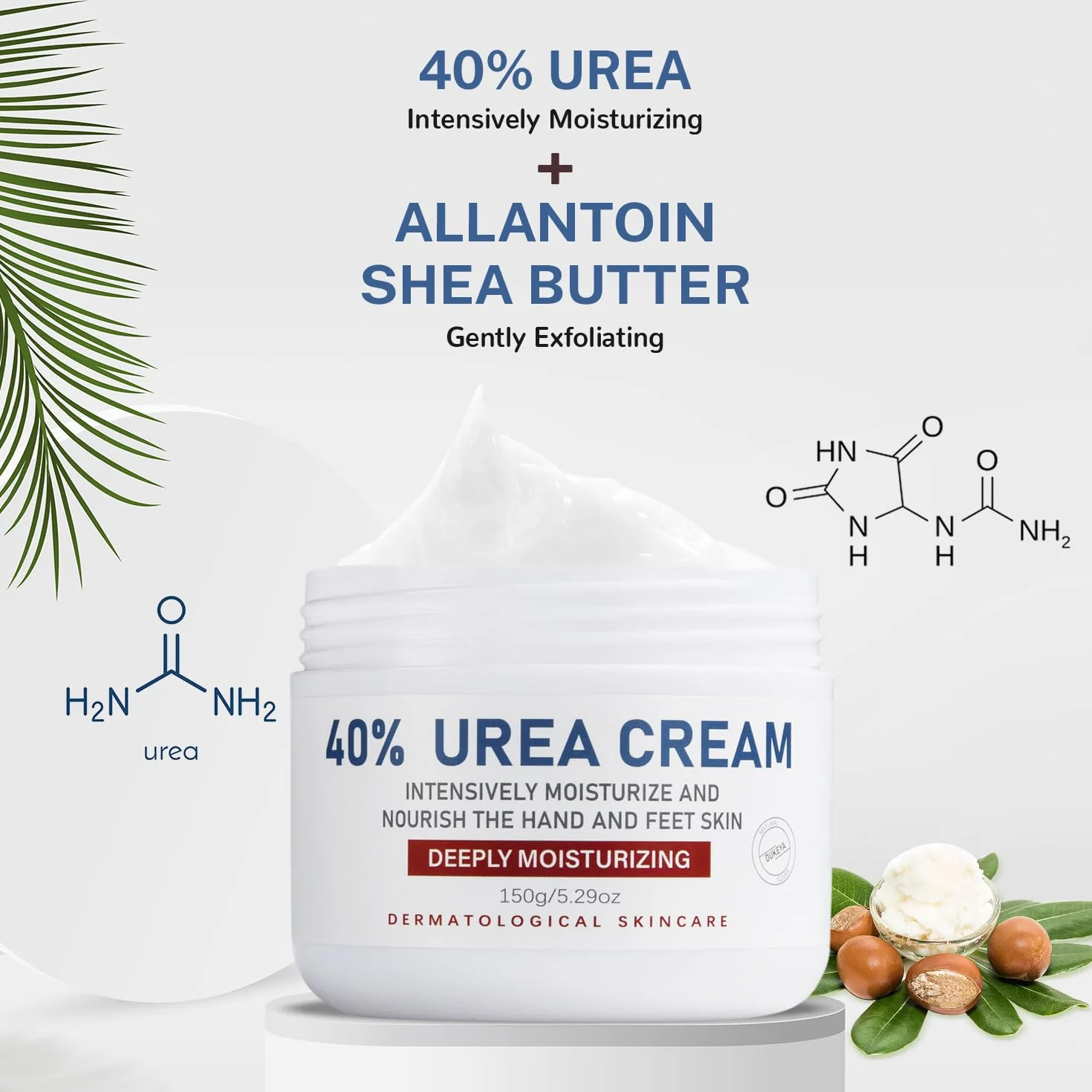 Crema Urea 40% para Pies Secos y Agrietados, Hidratante con Máxima Fuerza