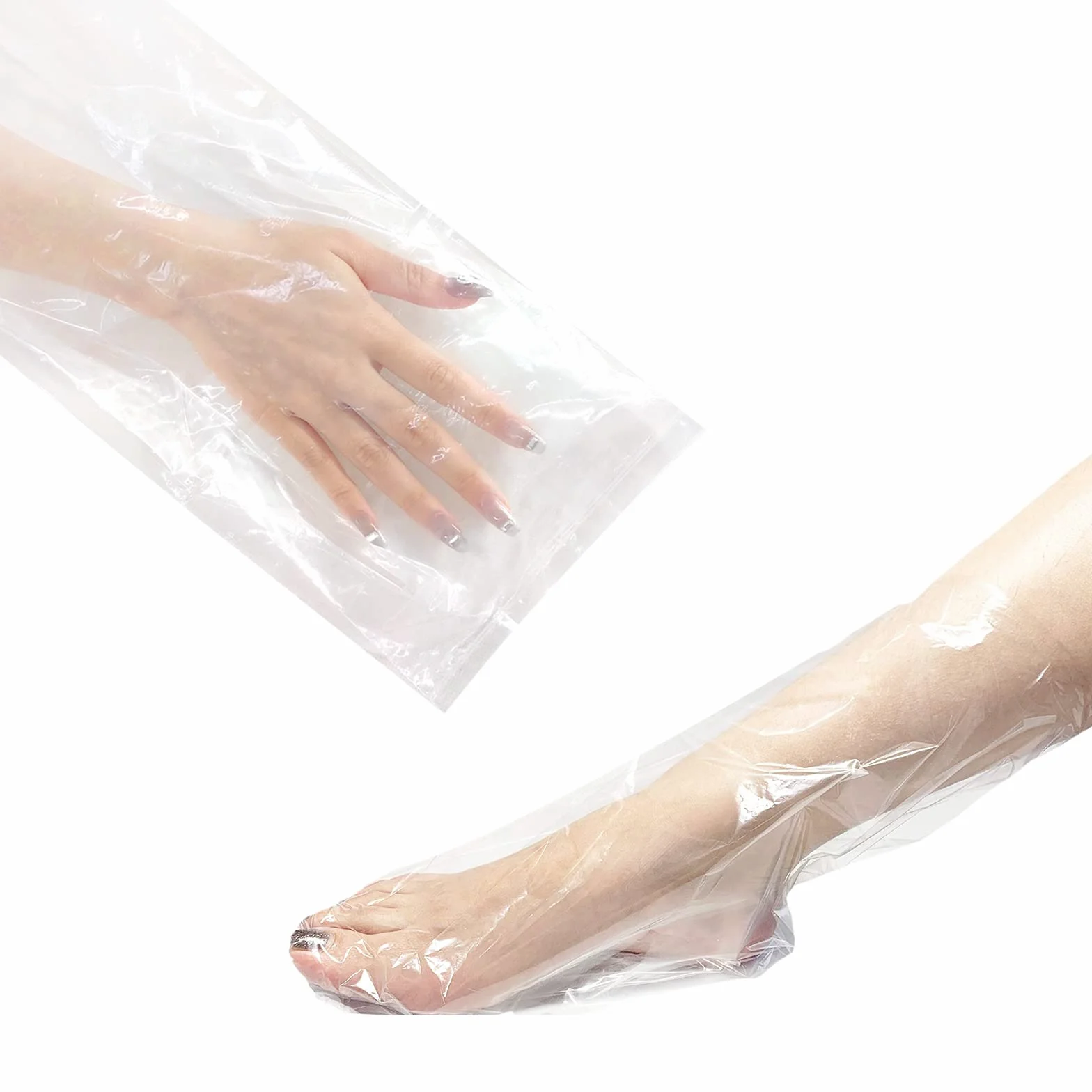 Guantes térmicos desechables para parafina, bolsas de tratamiento de cera caliente (100)